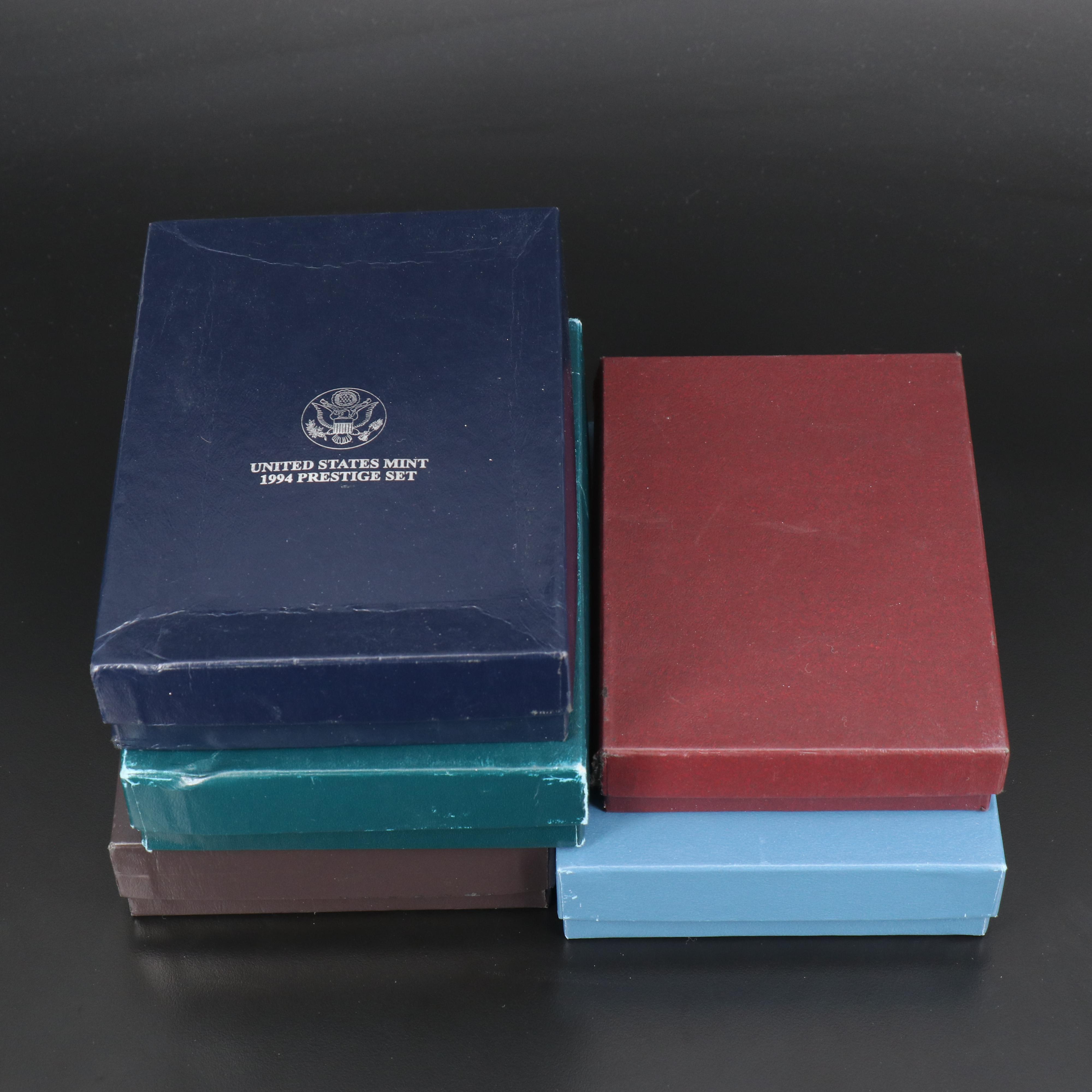 Five U.S. Mint Prestige Coin Sets
