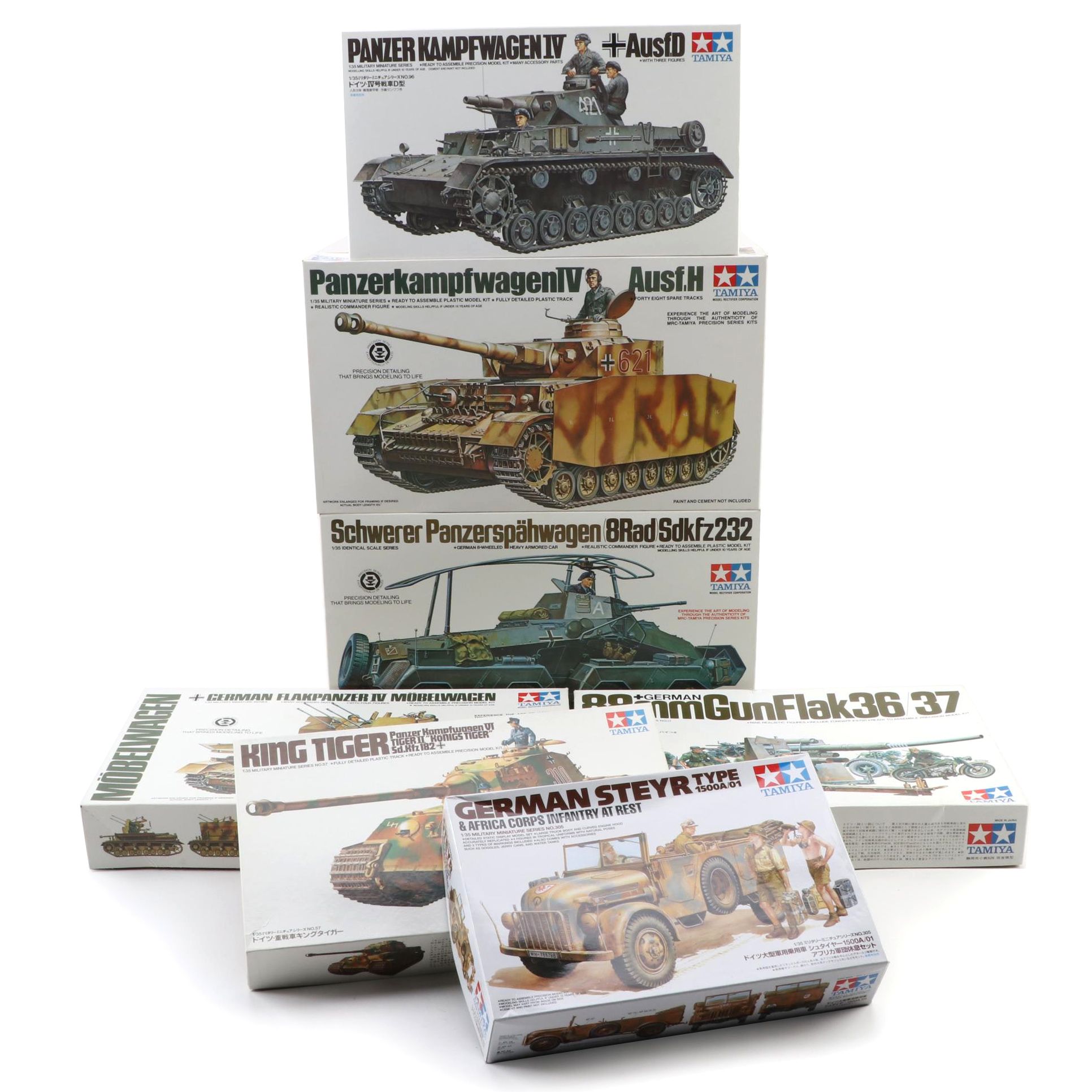 Tamiya Unassembled WWII German Military Vehicle Model Kits
