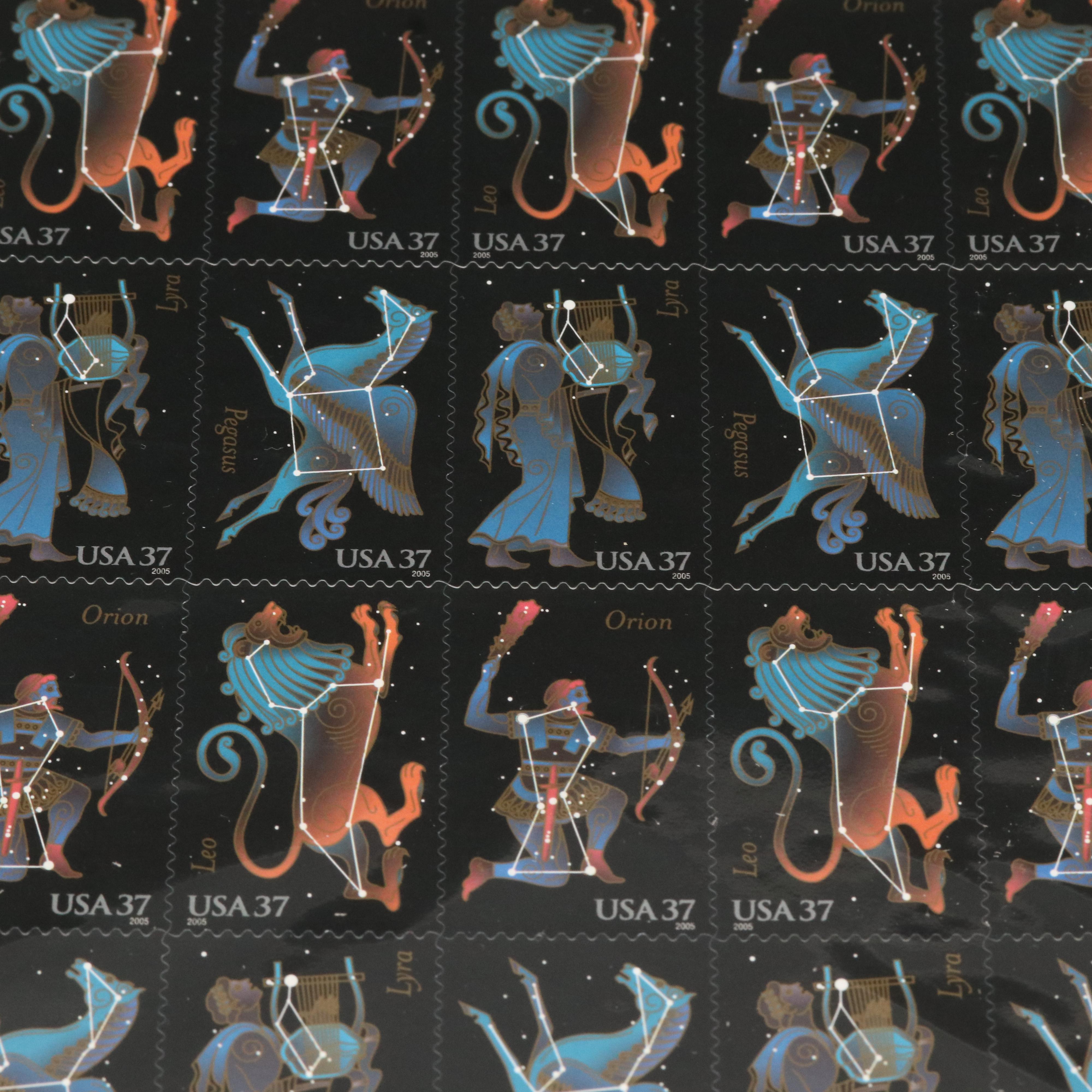 Twenty U.S. Postage Stamp Souvenir Sheets