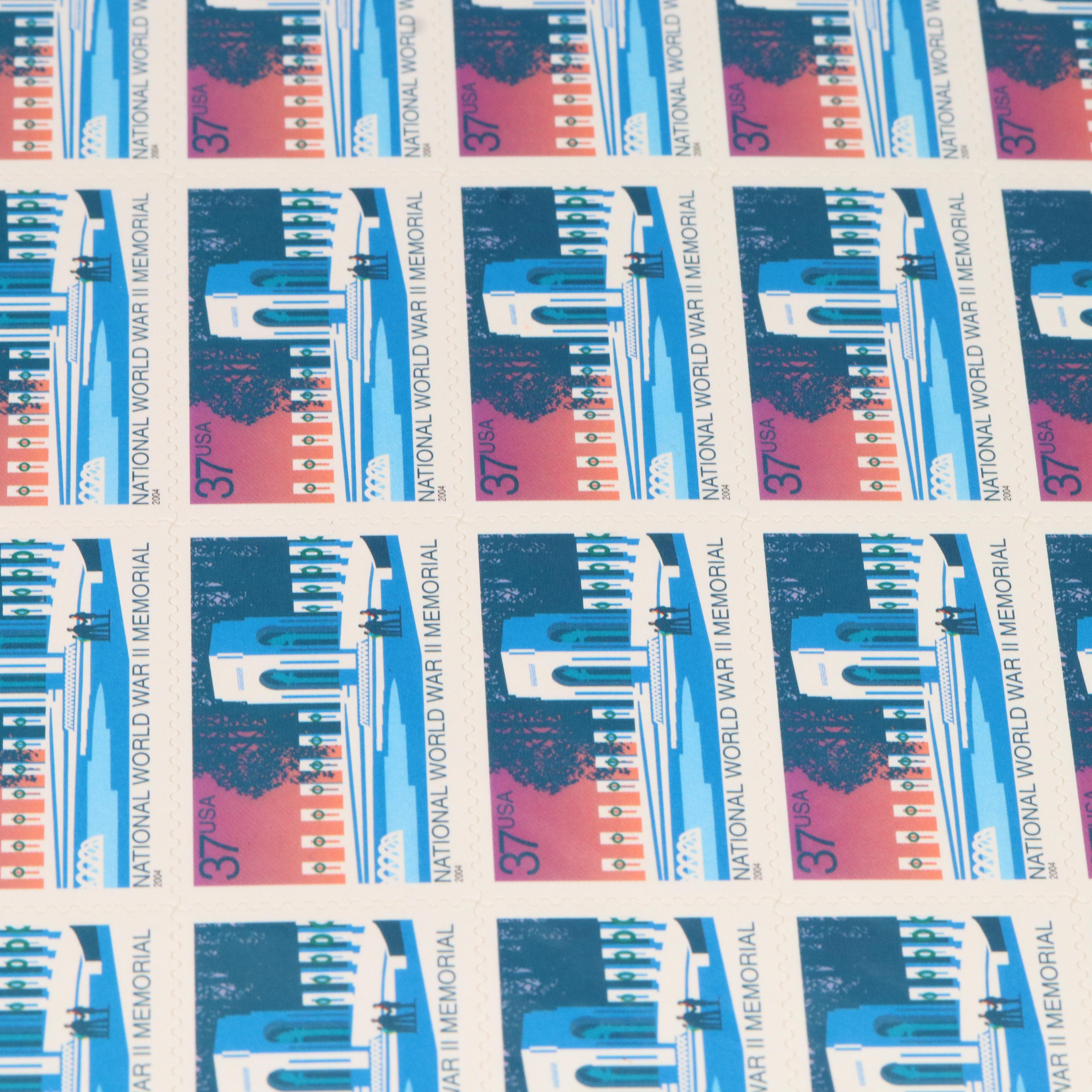 Twenty U.S. Postage Stamp Souvenir Sheets