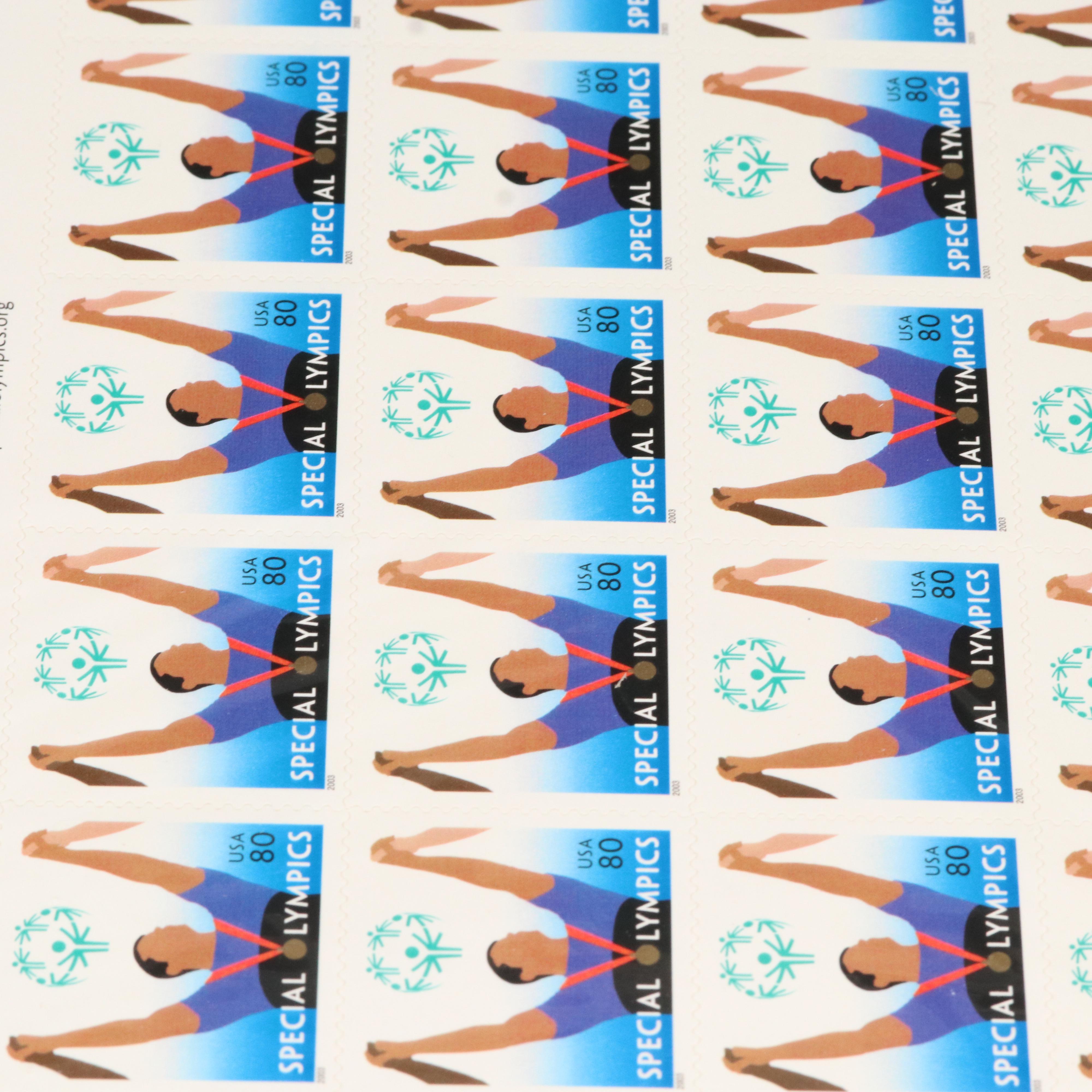 Twenty U.S. Postage Stamp Souvenir Sheets