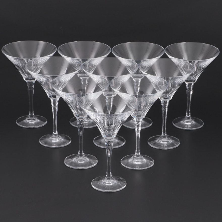 Crystal Martini Glasses, Late 20th to 21st Century