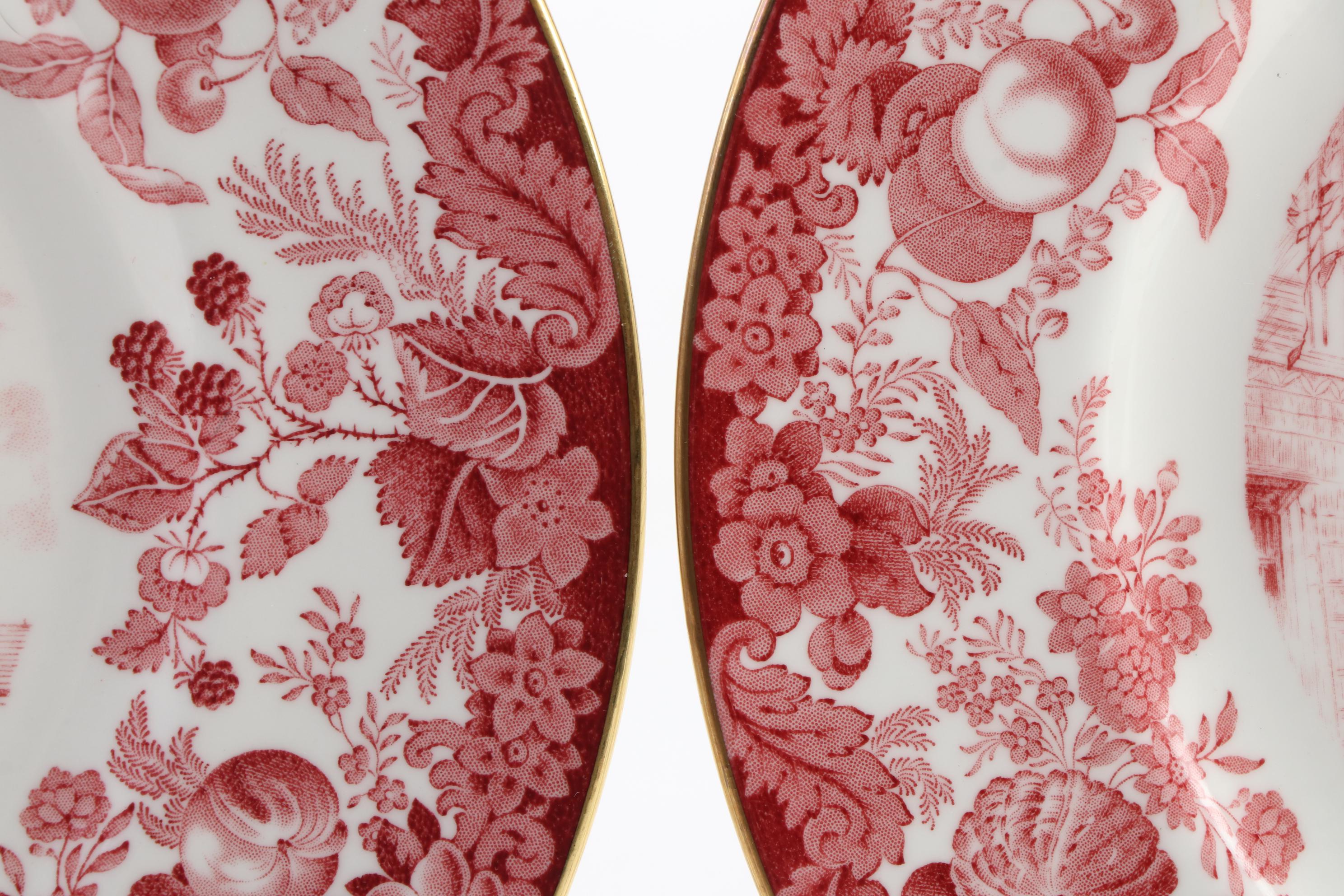 Wedgwood "Harvard University" Bone China Dinner Plates, Mid-20th Century