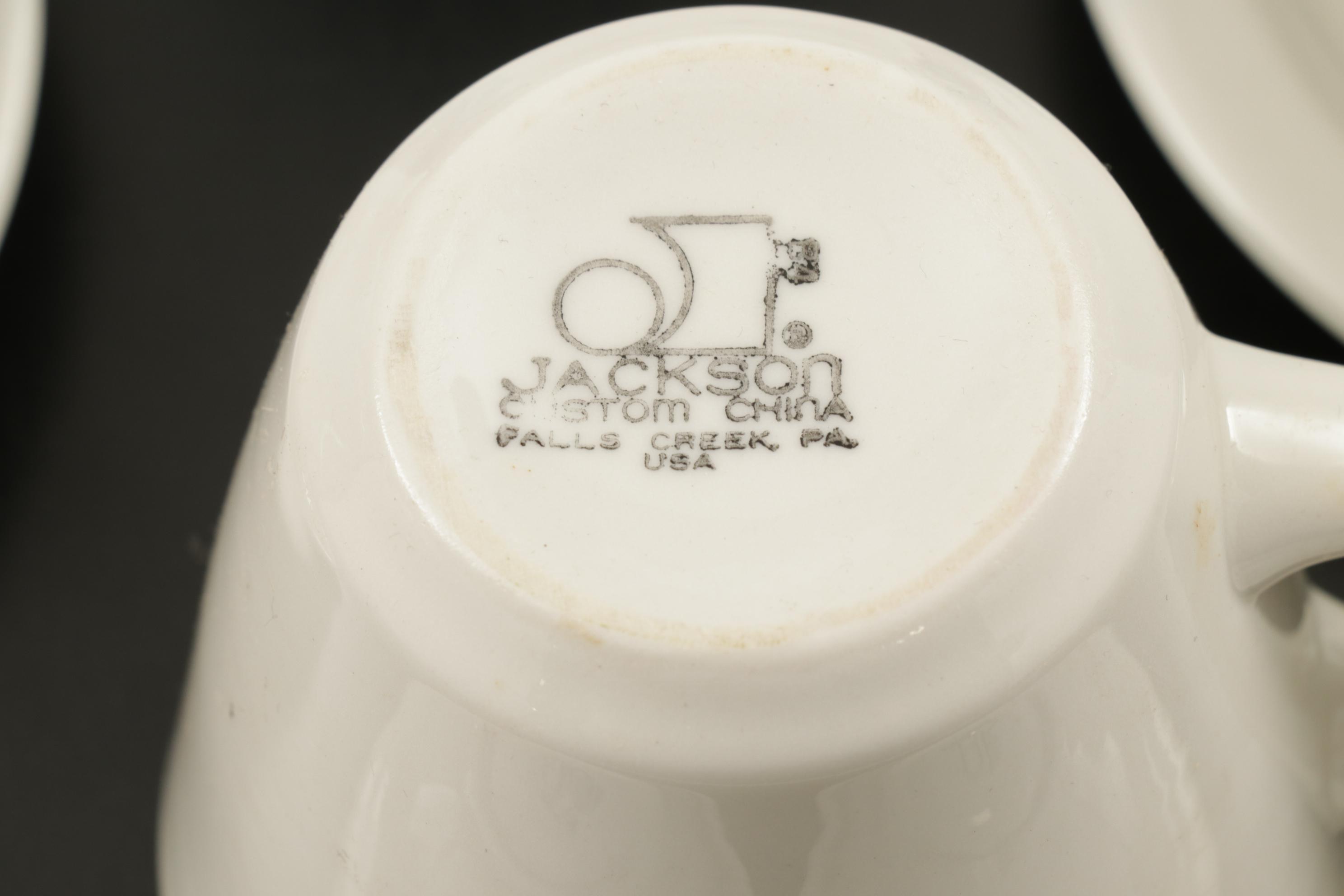 Jackson Custom China Ceramic Dinnerware, Mid-20th Century