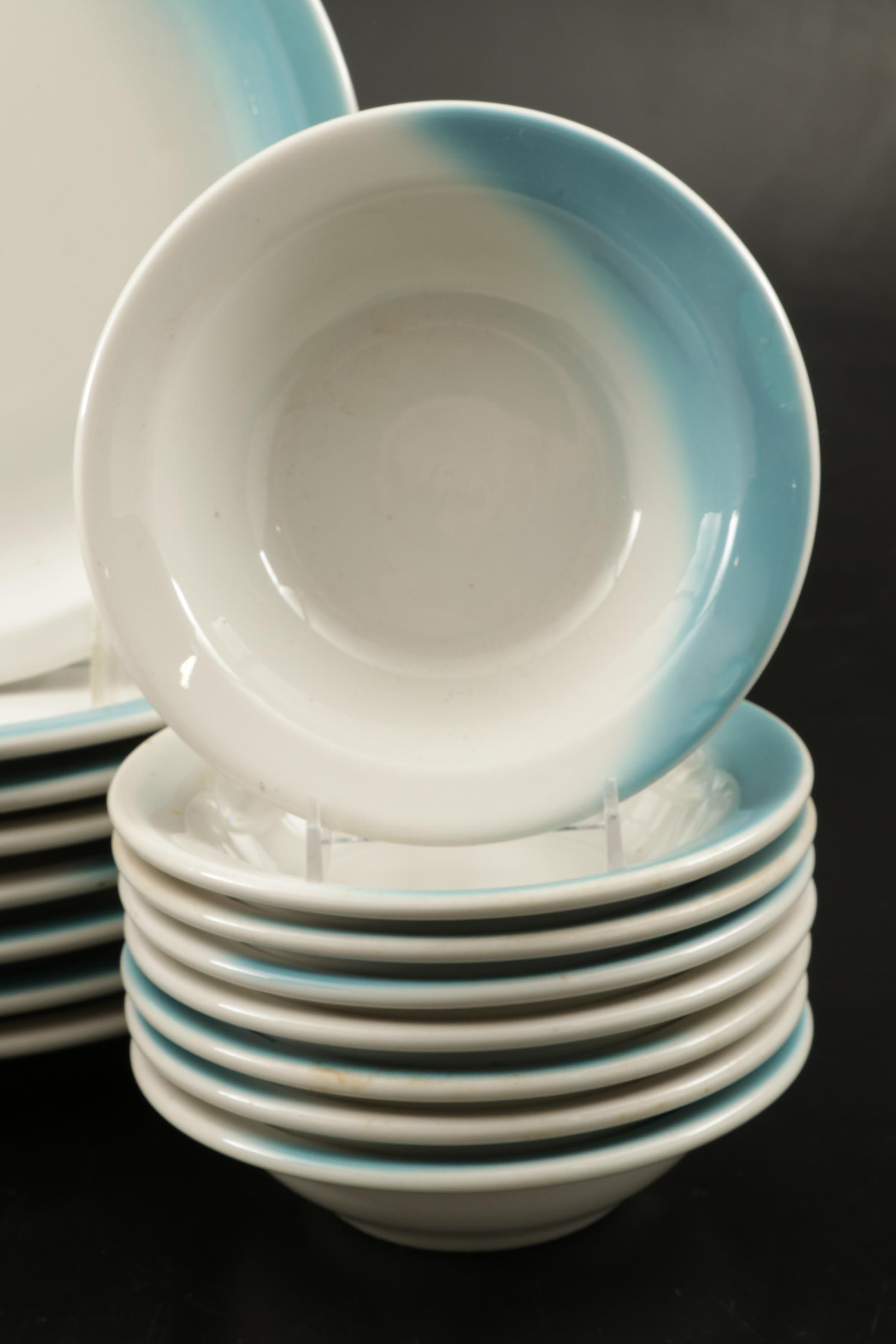 Jackson Custom China Ceramic Dinnerware, Mid-20th Century