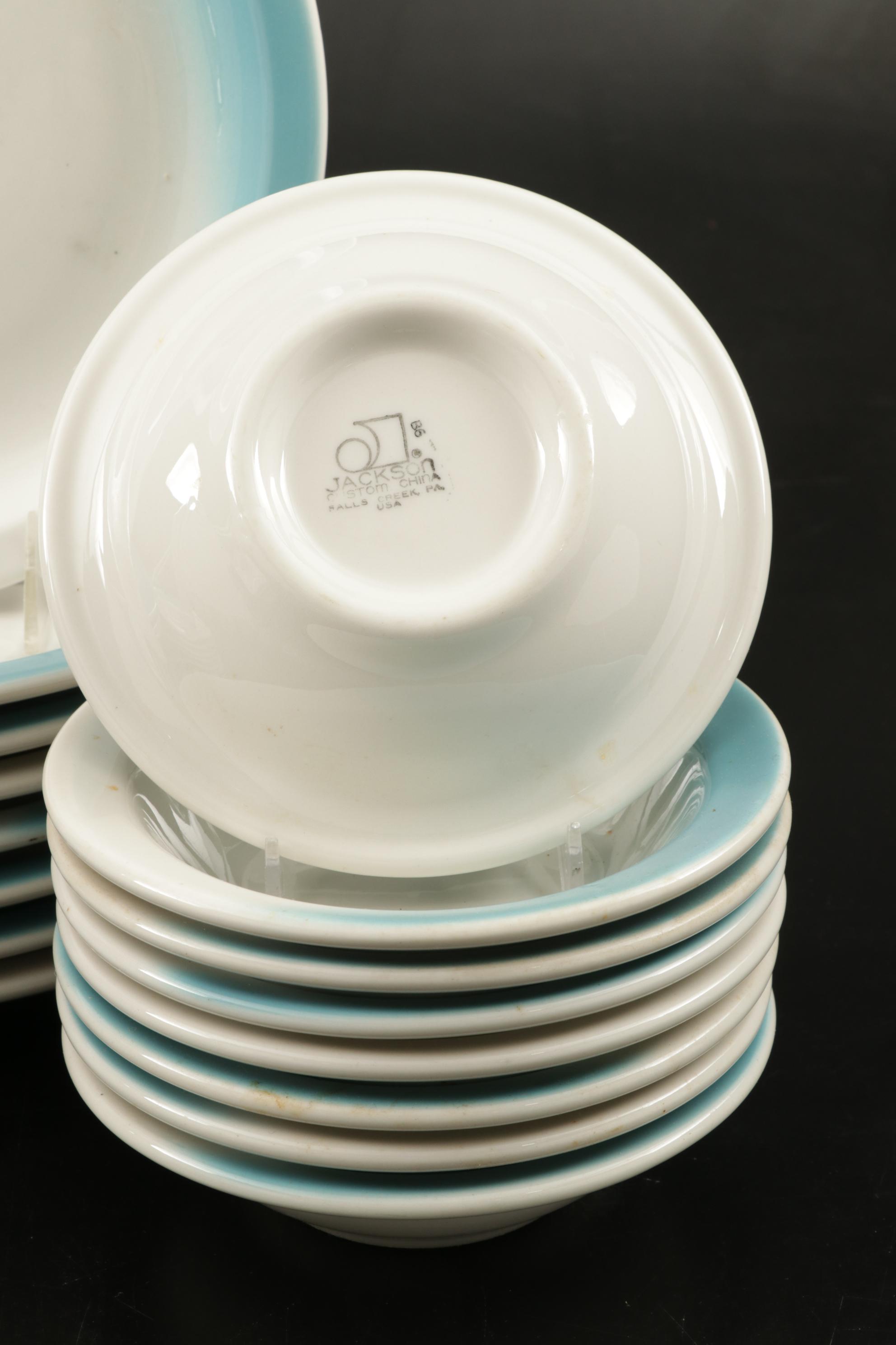 Jackson Custom China Ceramic Dinnerware, Mid-20th Century