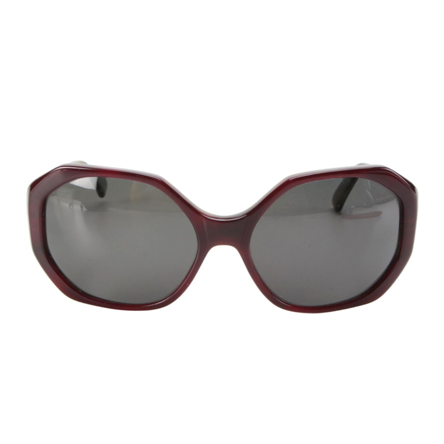 Morgenthal Frederics Isabella Round Sunglasses with Case