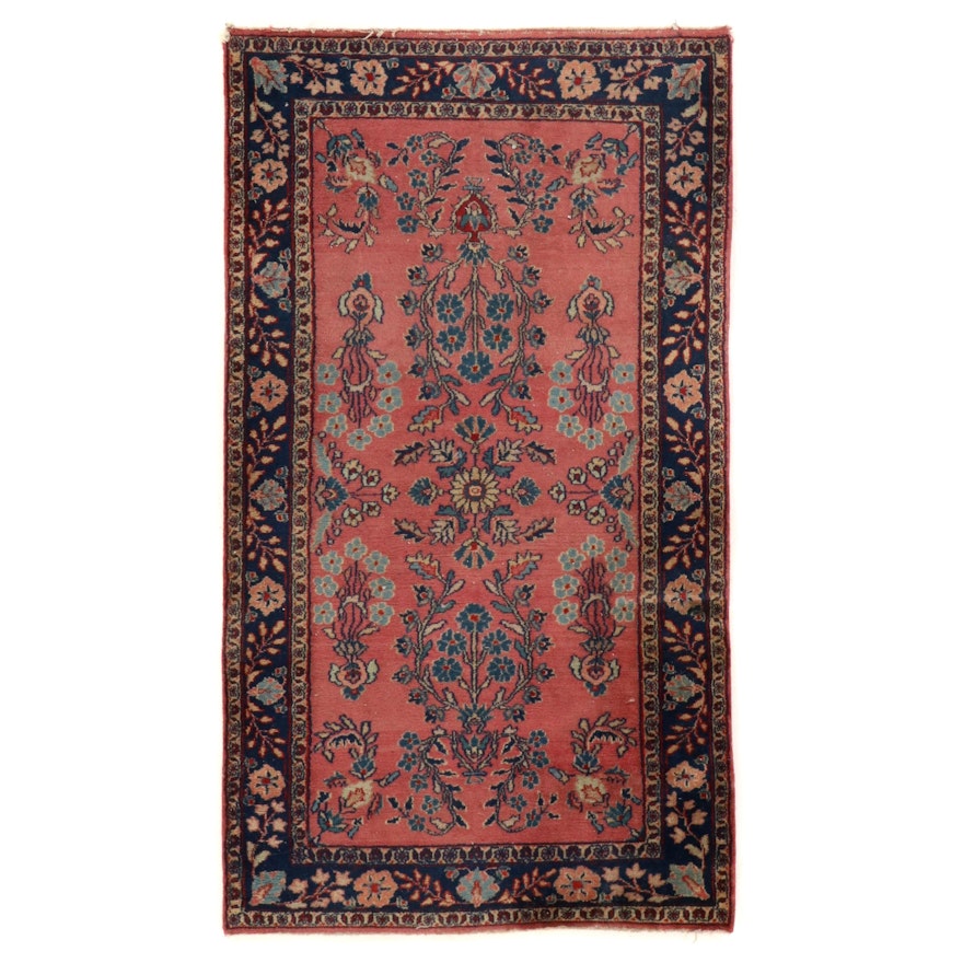 3' x 5'3 Hand-Knotted Persian Sarouk Area Rug