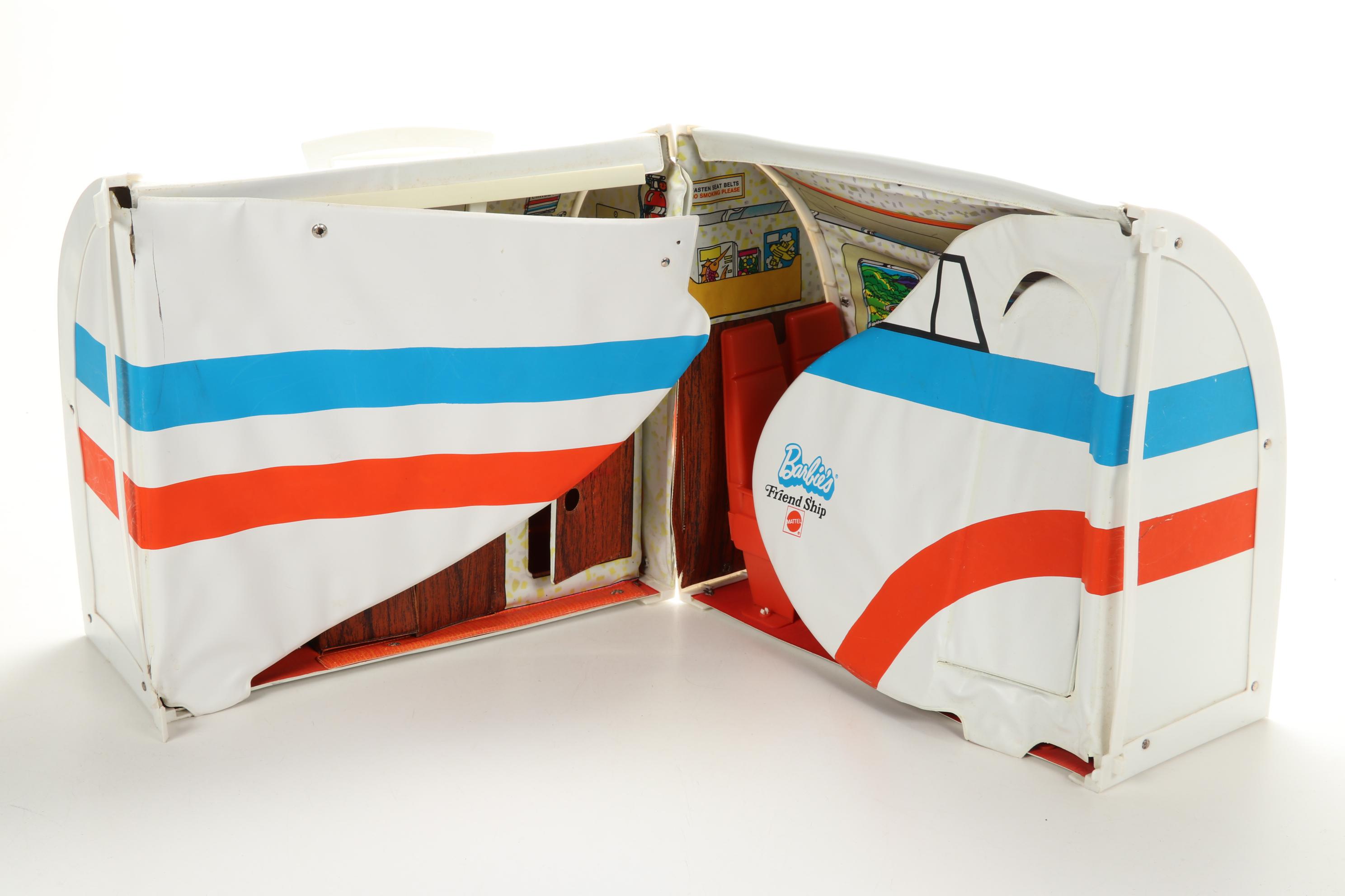 Mattel United Airlines "Barbie's Friend Ship" Airport Play Case