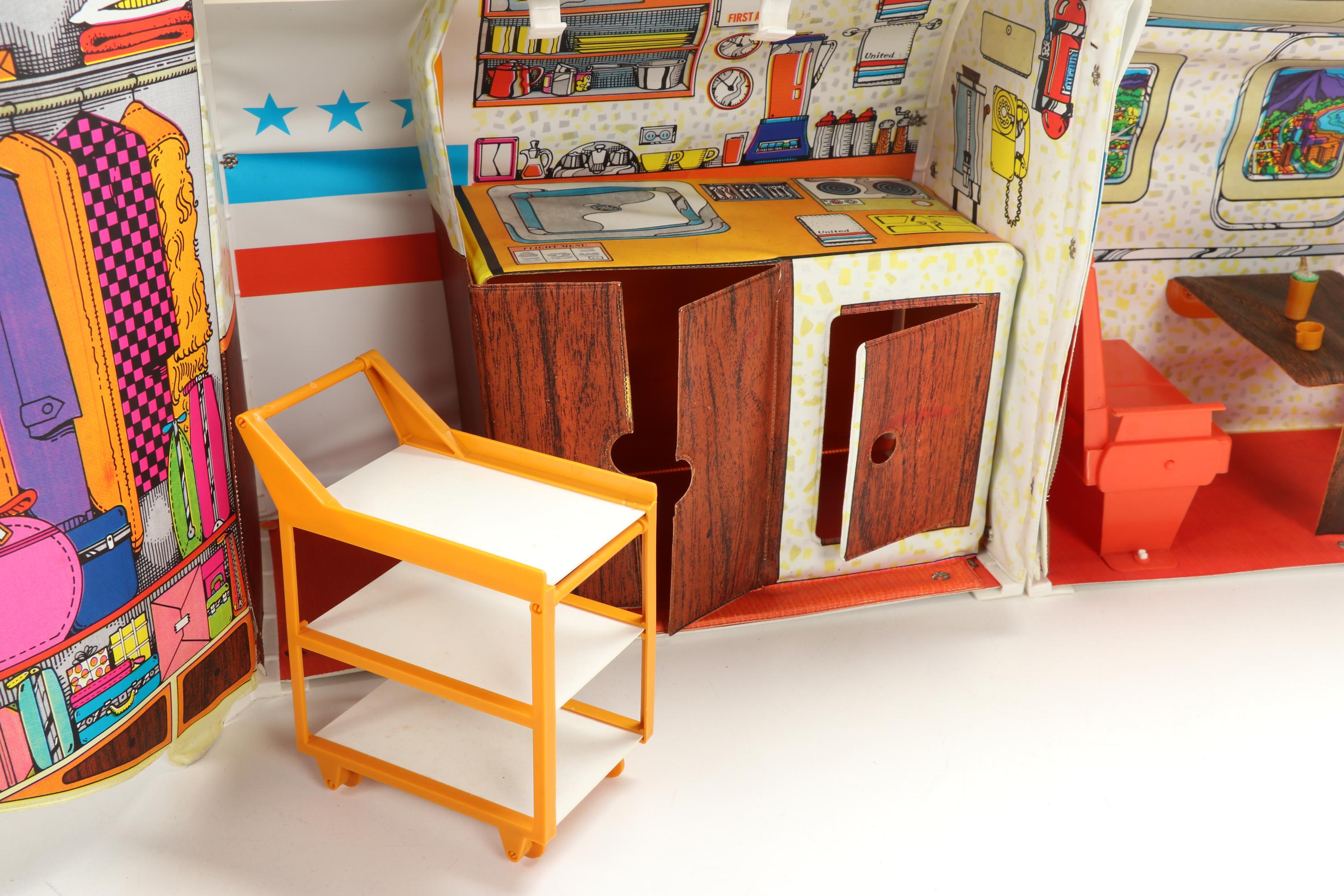 Mattel United Airlines "Barbie's Friend Ship" Airport Play Case