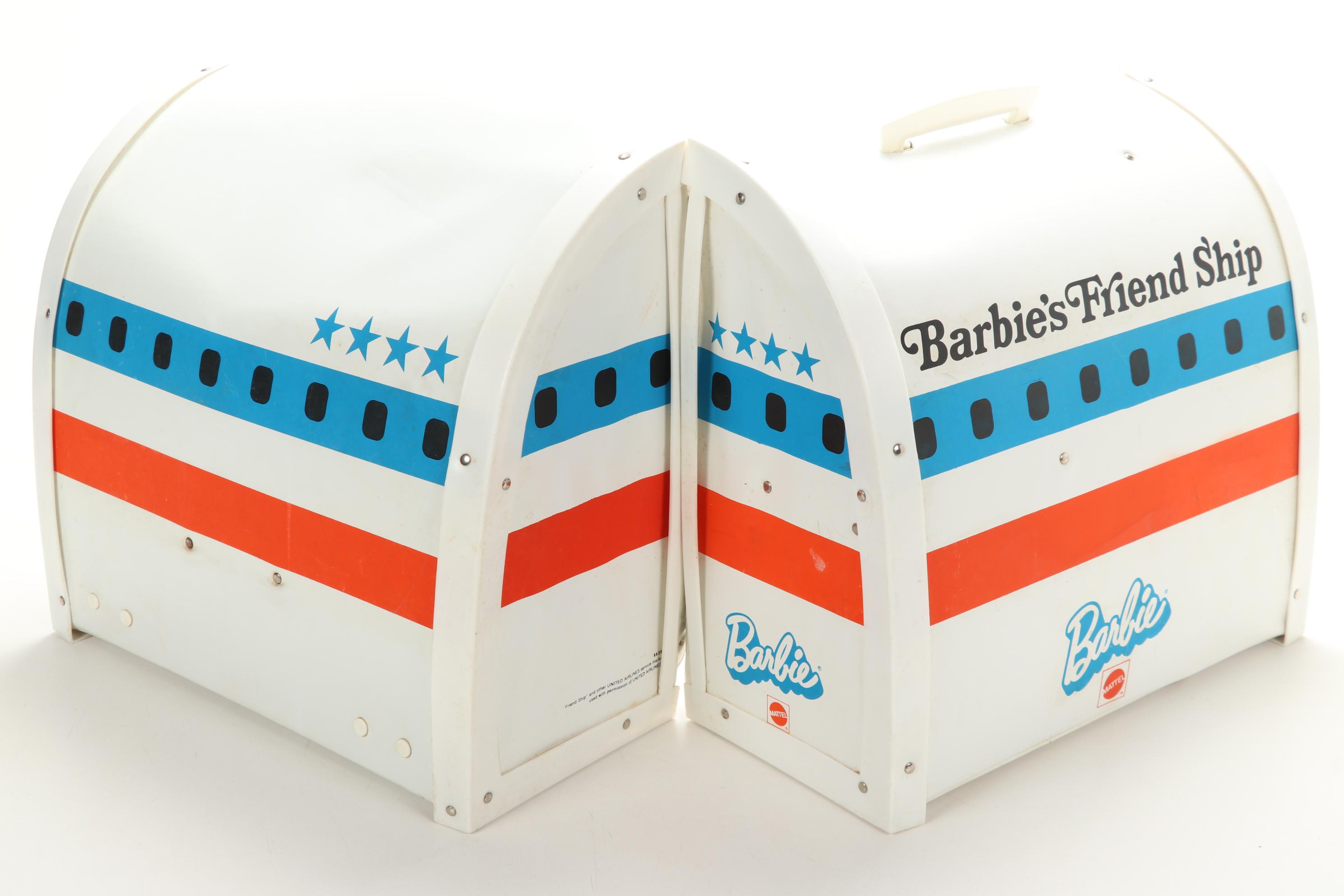 Mattel United Airlines "Barbie's Friend Ship" Airport Play Case