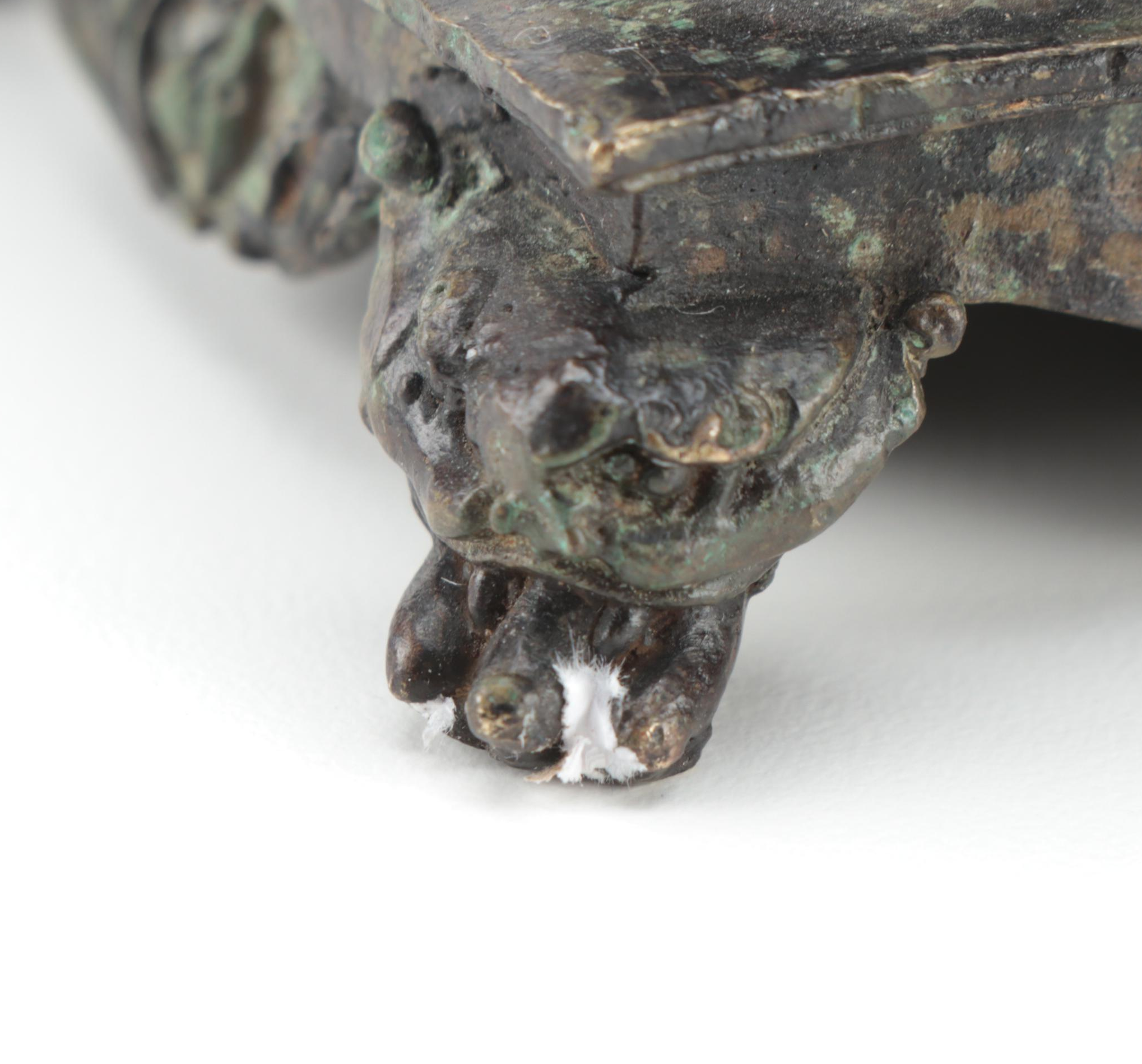 Chinese Cast Bronze Qilin Sculpture, Qing Dynasty