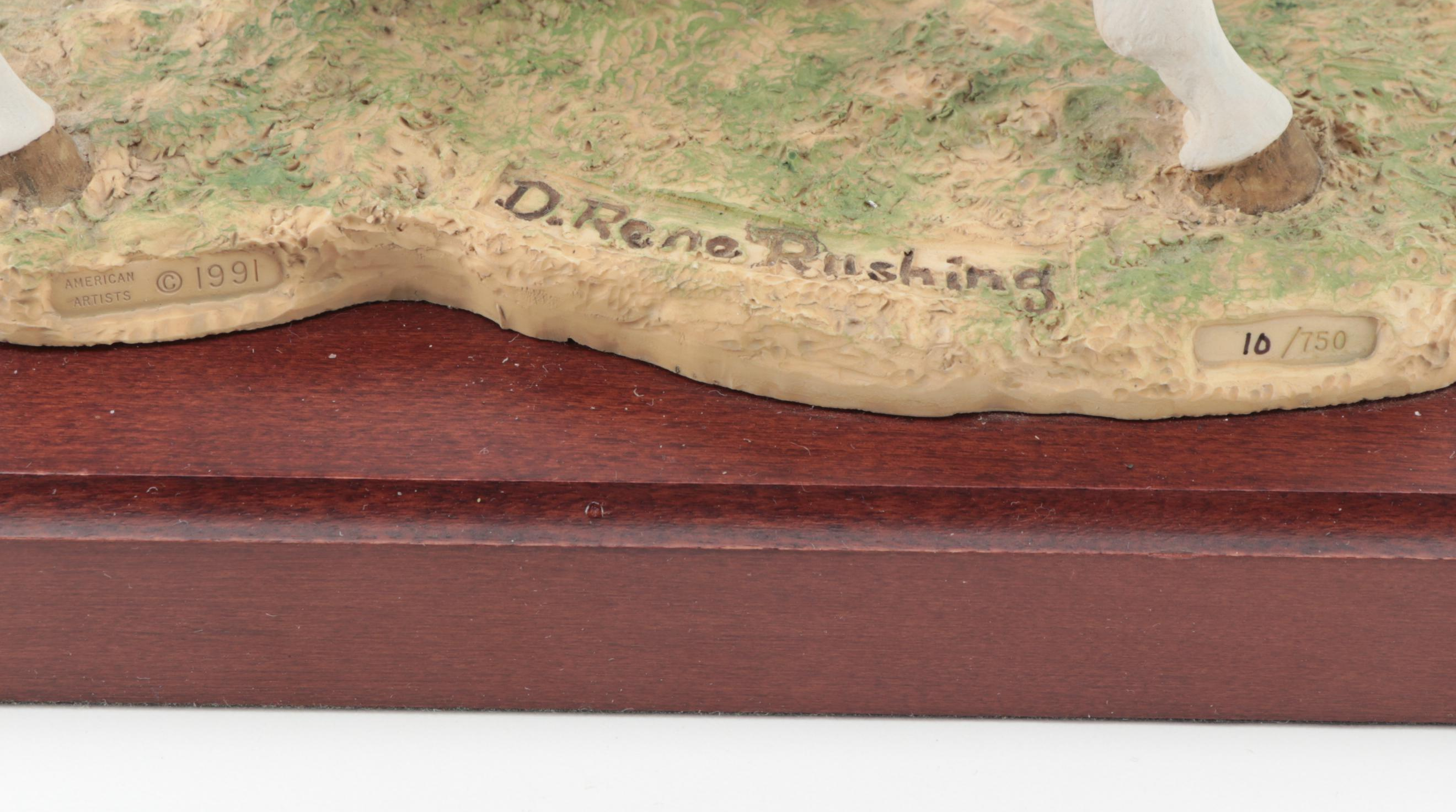 Cold Cast Porcelain Sculpture "Secretariat, Ron Turcotte Up"