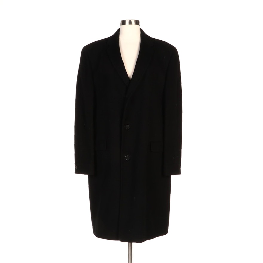 Golden Eagle Pakasha Black Cashmere Button-Front Coat