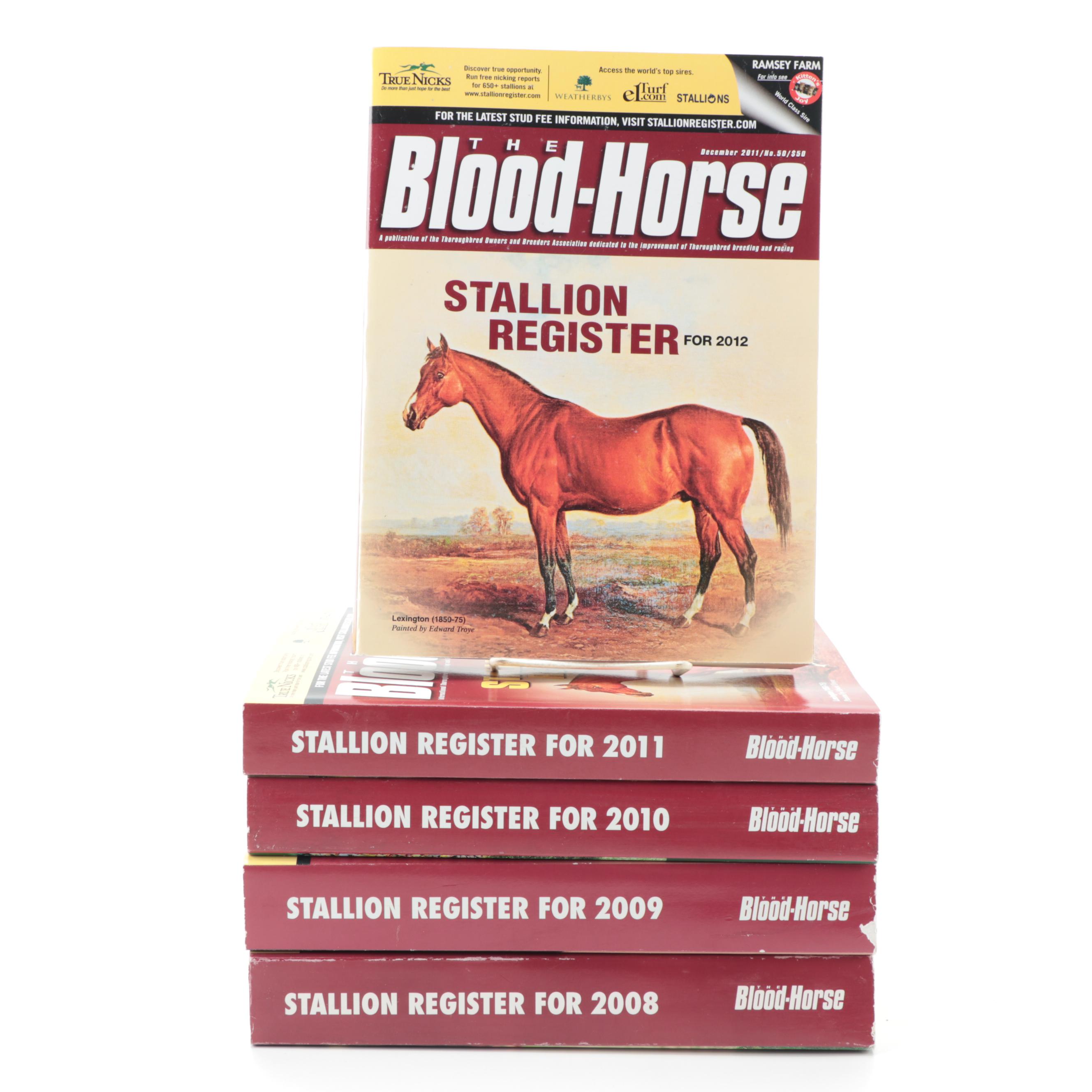 "The Blood-Horse Stallion Register," 2008–2012