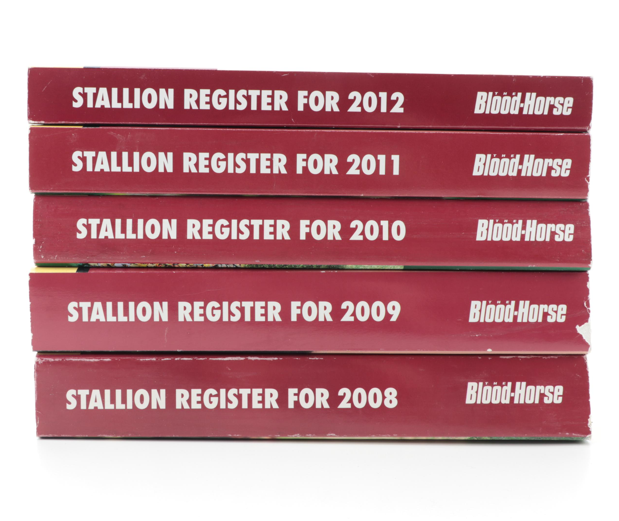 "The Blood-Horse Stallion Register," 2008–2012
