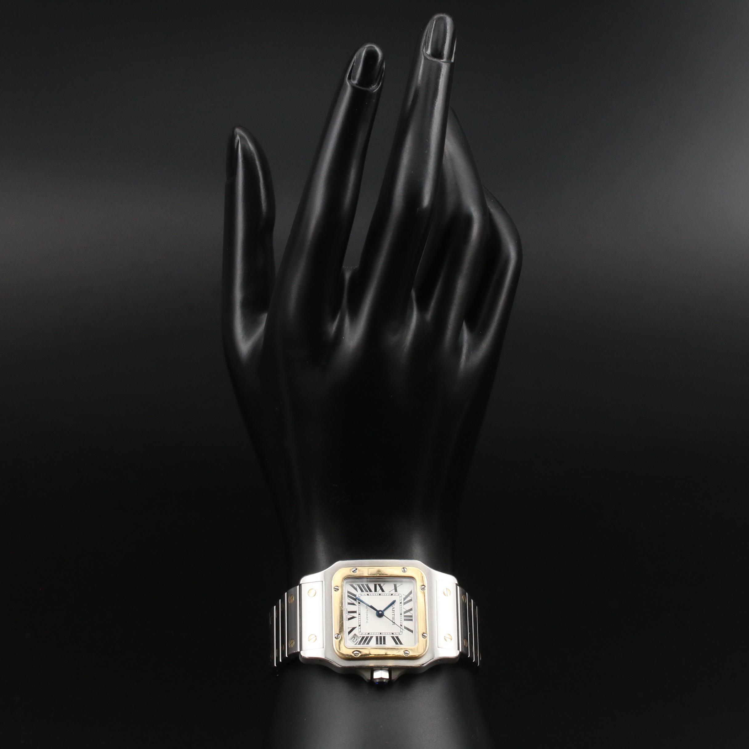 Cartier "Santos Galbee XL" 18K Gold and Stainless Steel Automatic Watch