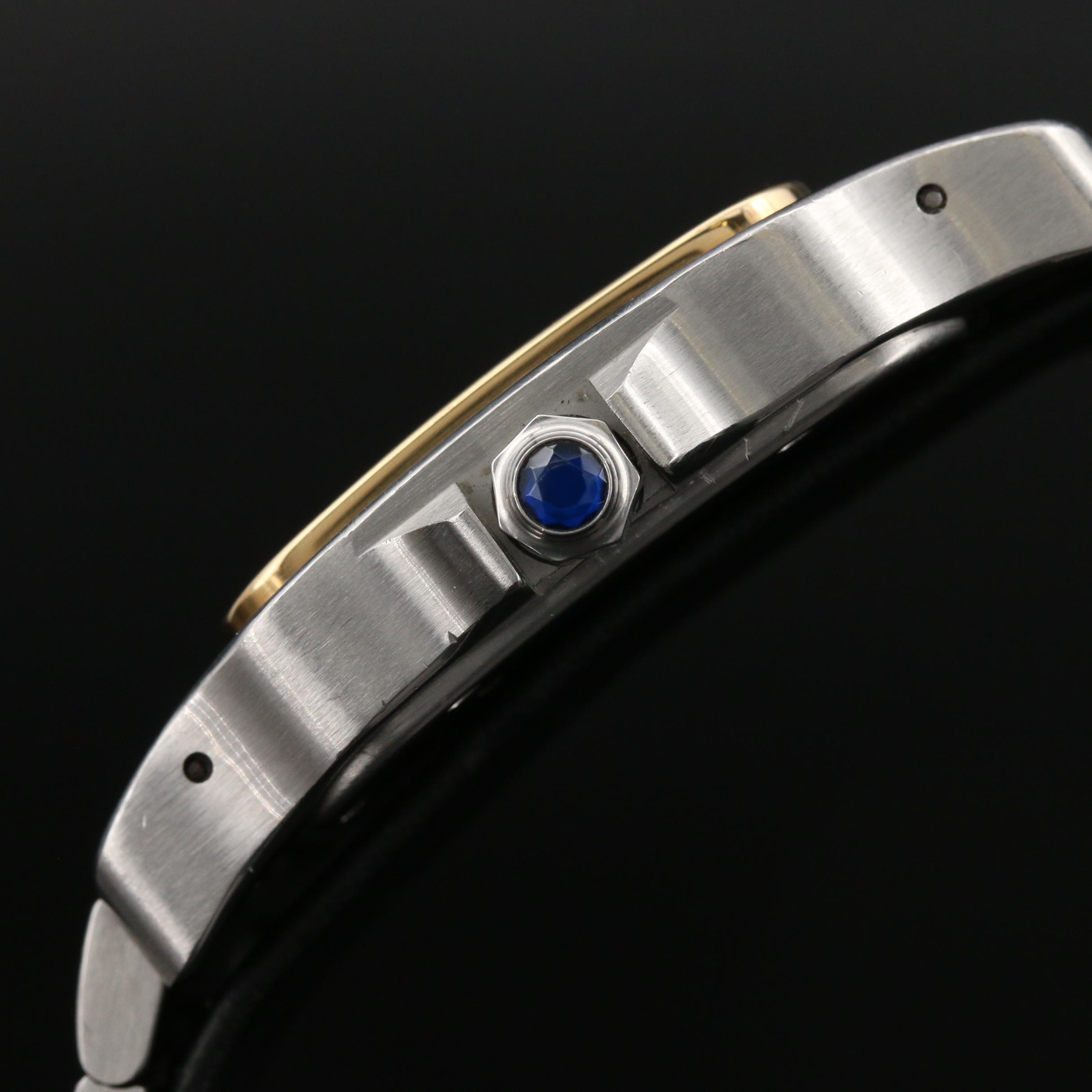 Cartier "Santos Galbee XL" 18K Gold and Stainless Steel Automatic Watch