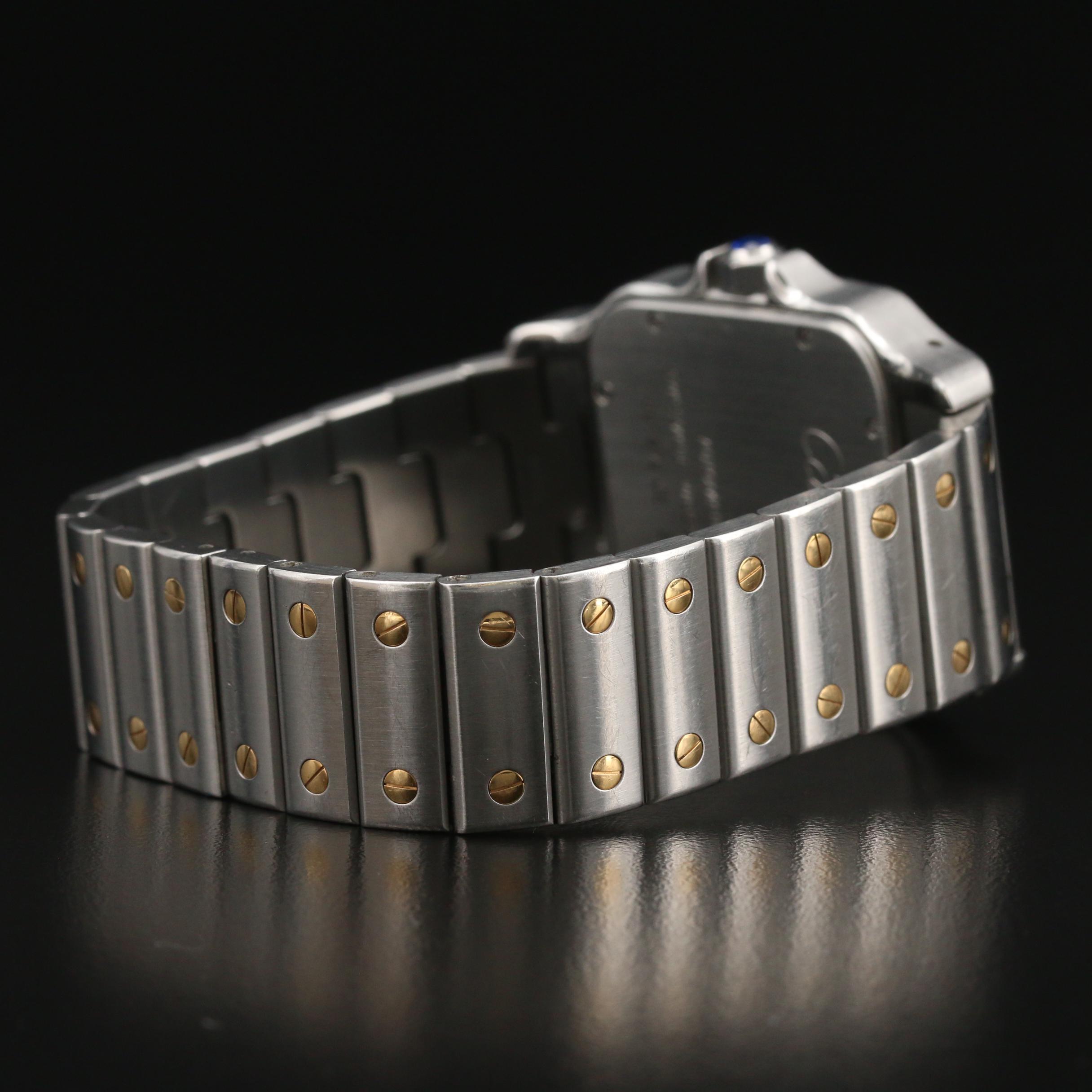 Cartier "Santos Galbee XL" 18K Gold and Stainless Steel Automatic Watch