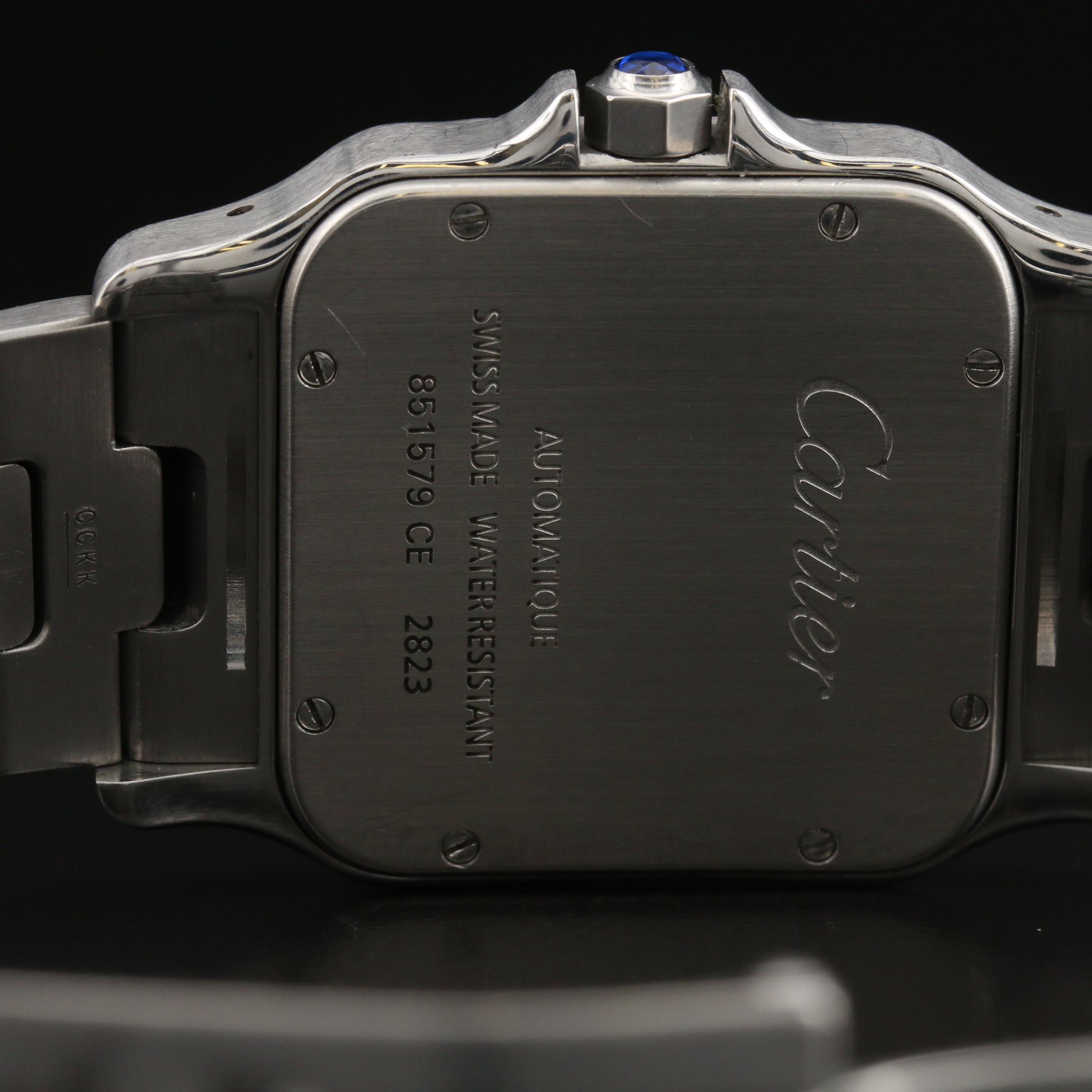 Cartier "Santos Galbee XL" 18K Gold and Stainless Steel Automatic Watch