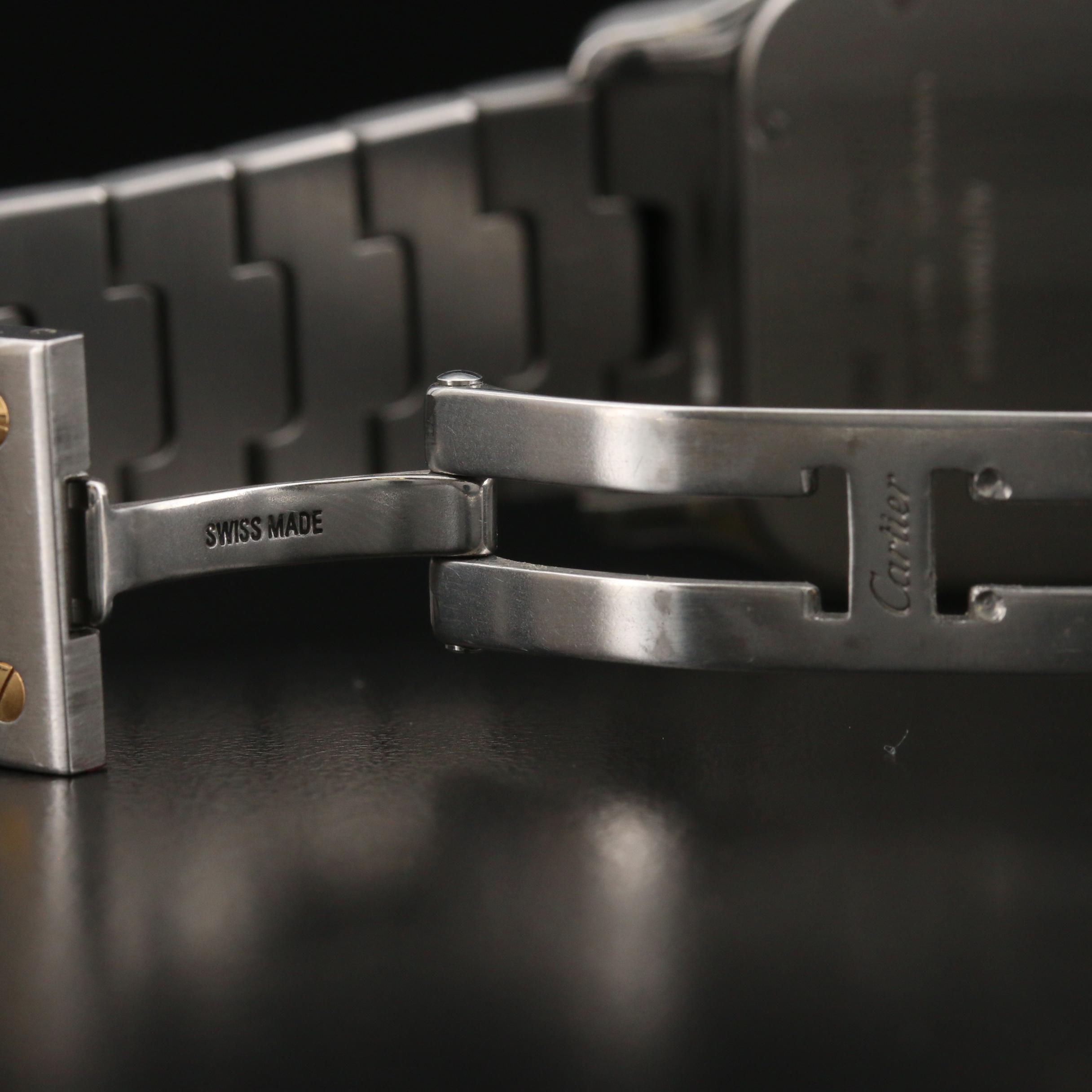 Cartier "Santos Galbee XL" 18K Gold and Stainless Steel Automatic Watch