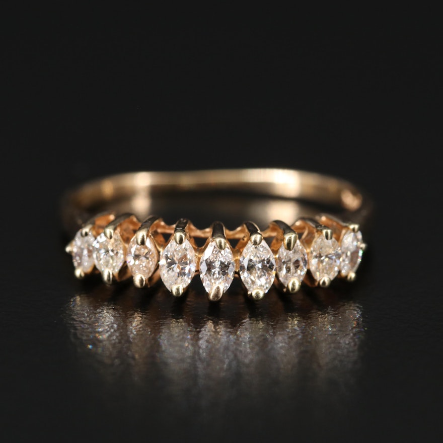 14K Diamond Tiered Ring