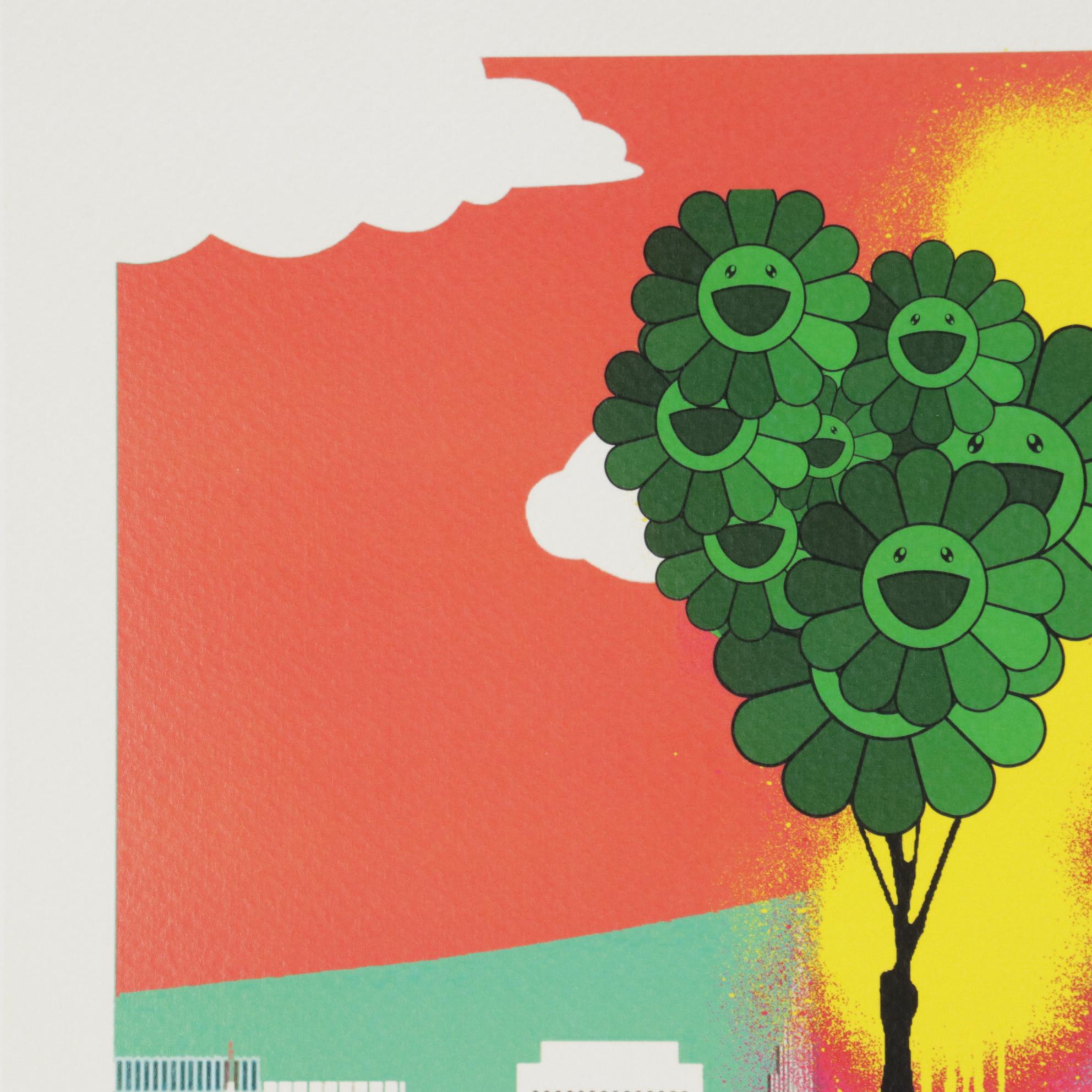 Death NYC Pop Art Graphic Prints, New York and Tokyo "Ballon Girl," 2020