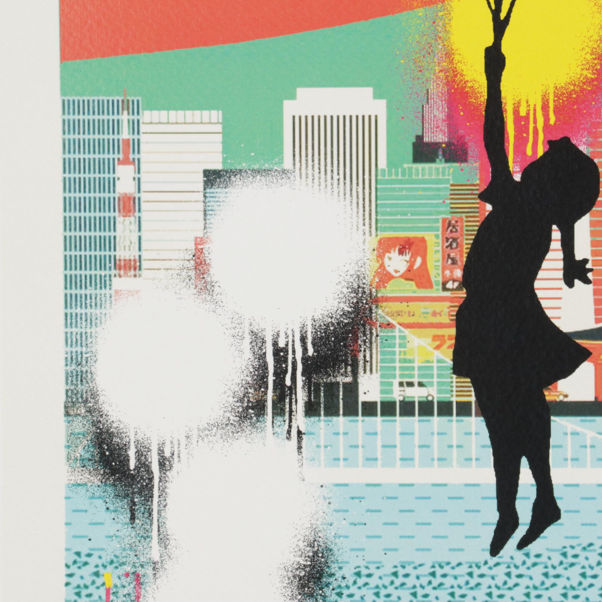 Death NYC Pop Art Graphic Prints, New York and Tokyo "Ballon Girl," 2020