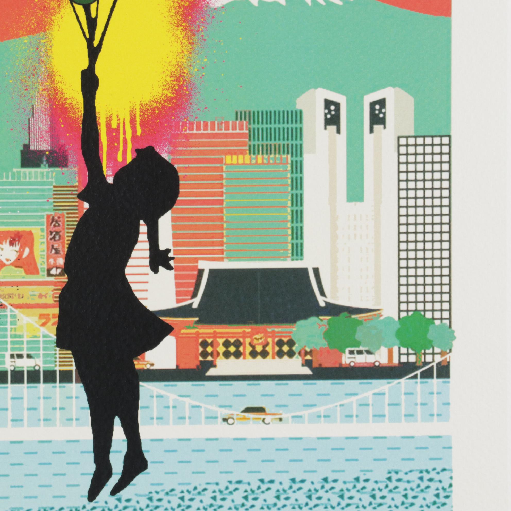 Death NYC Pop Art Graphic Prints, New York and Tokyo "Ballon Girl," 2020