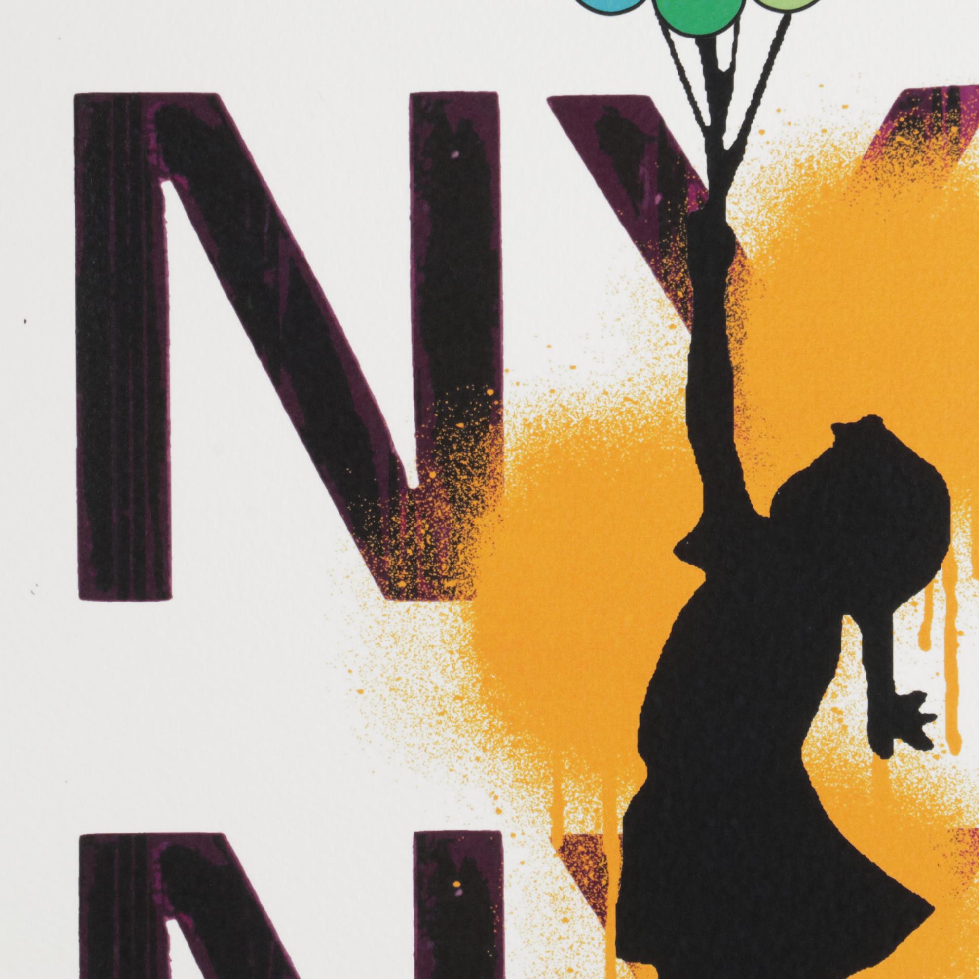 Death NYC Pop Art Graphic Prints, New York and Tokyo "Ballon Girl," 2020