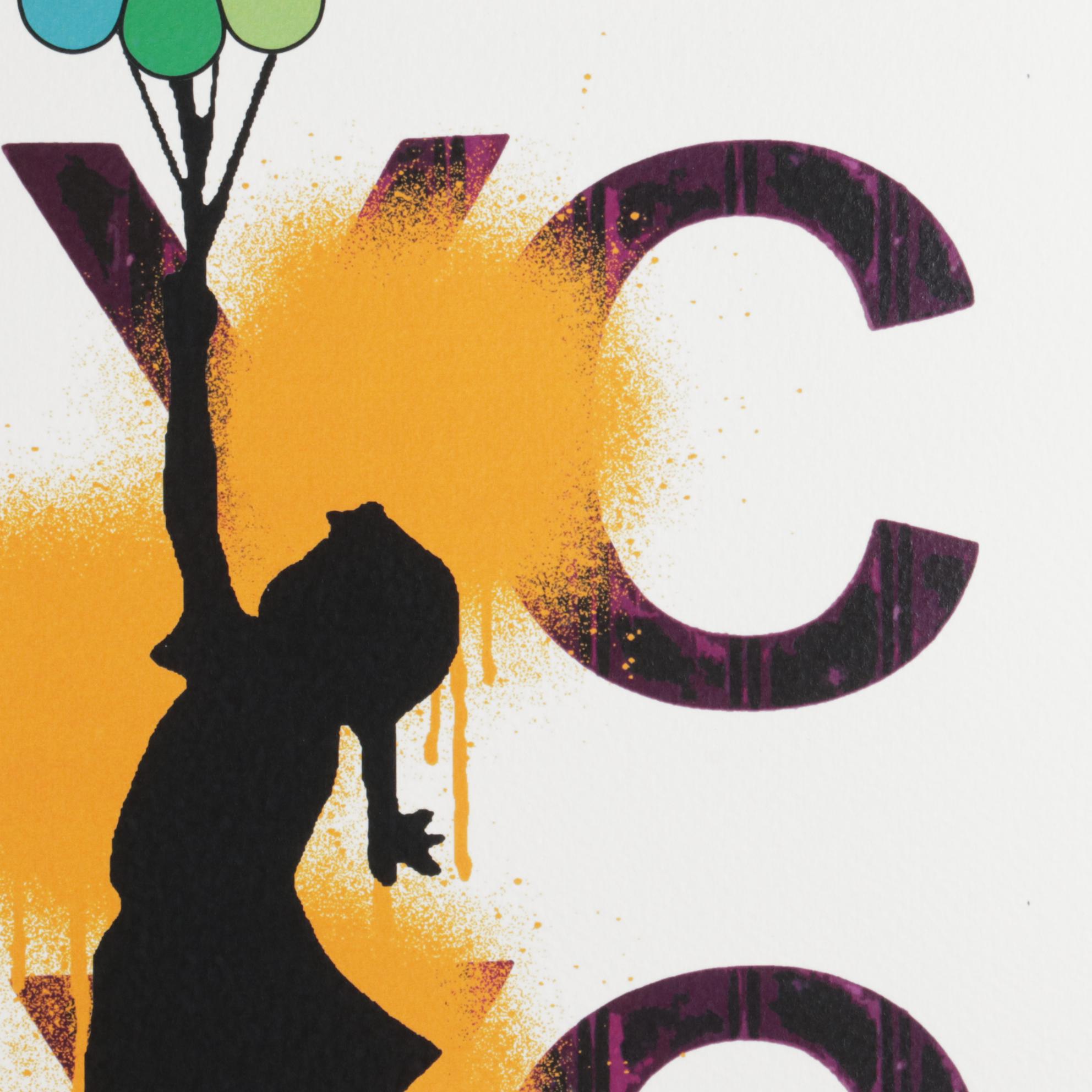 Death NYC Pop Art Graphic Prints, New York and Tokyo "Ballon Girl," 2020