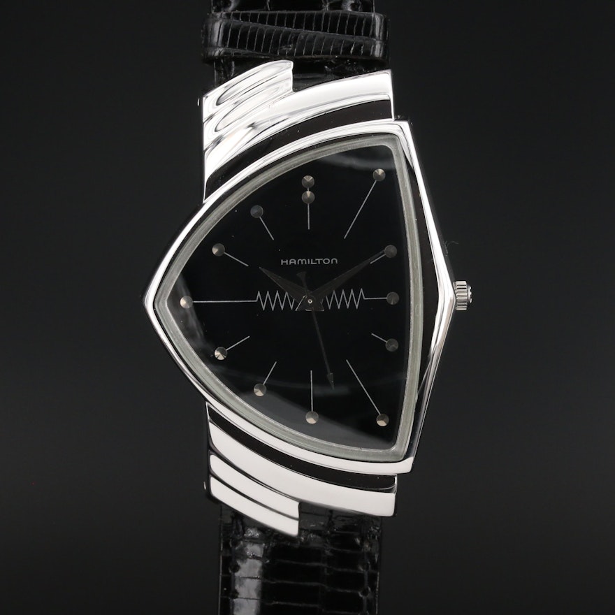 Hamilton Ventura Registered Edition Gold Plated Quartz Wristwatch