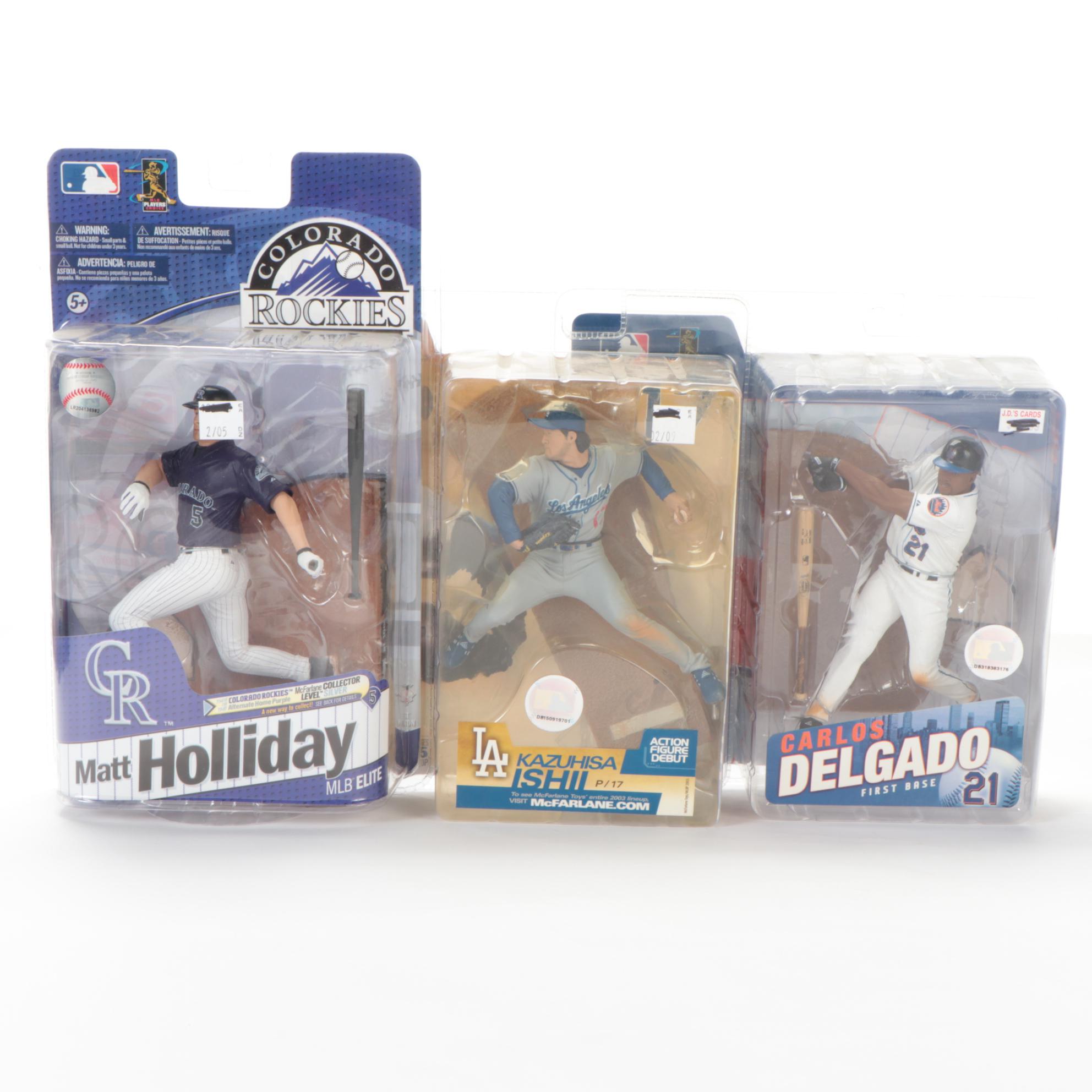 McFarlane MLB Action Figures Including Pudge, Piazza, Nomar, and More