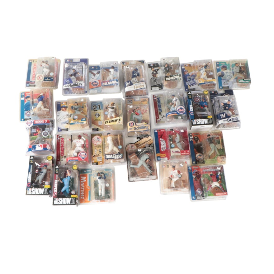 McFarlane MLB Action Figures Including Pudge, Piazza, Nomar, and More