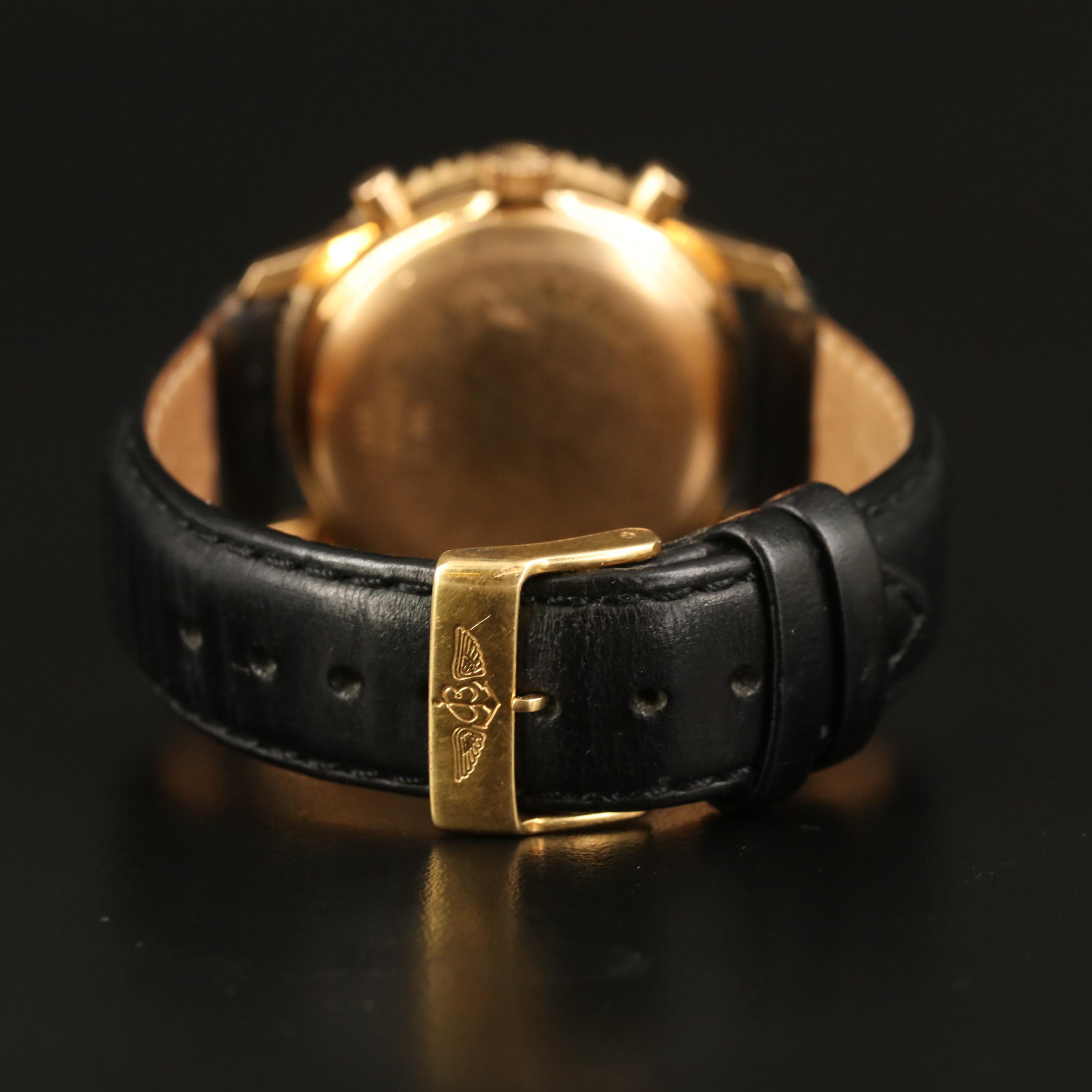 Breitling "Montbrilliant" 18K Rose Gold Automatic Chronograph Watch