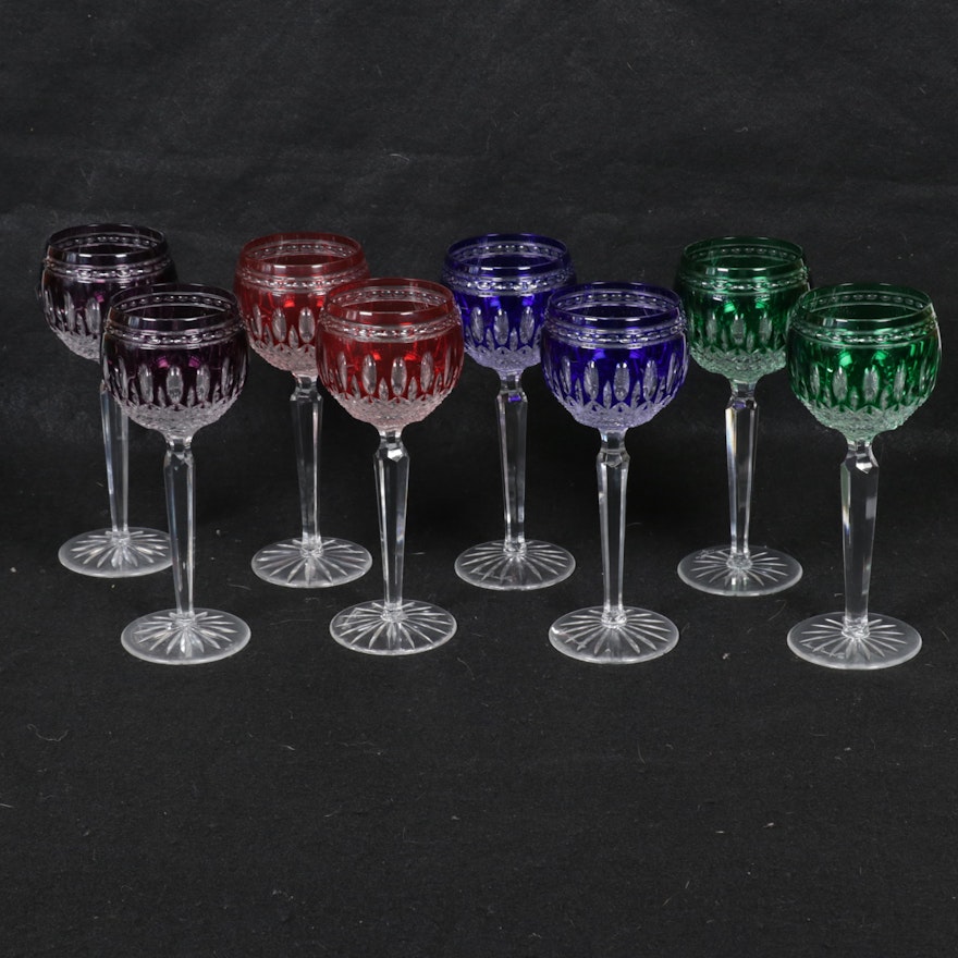 Waterford Crystal "Clarendon" Cut-to-Clear Wine Hocks, 1997–2010