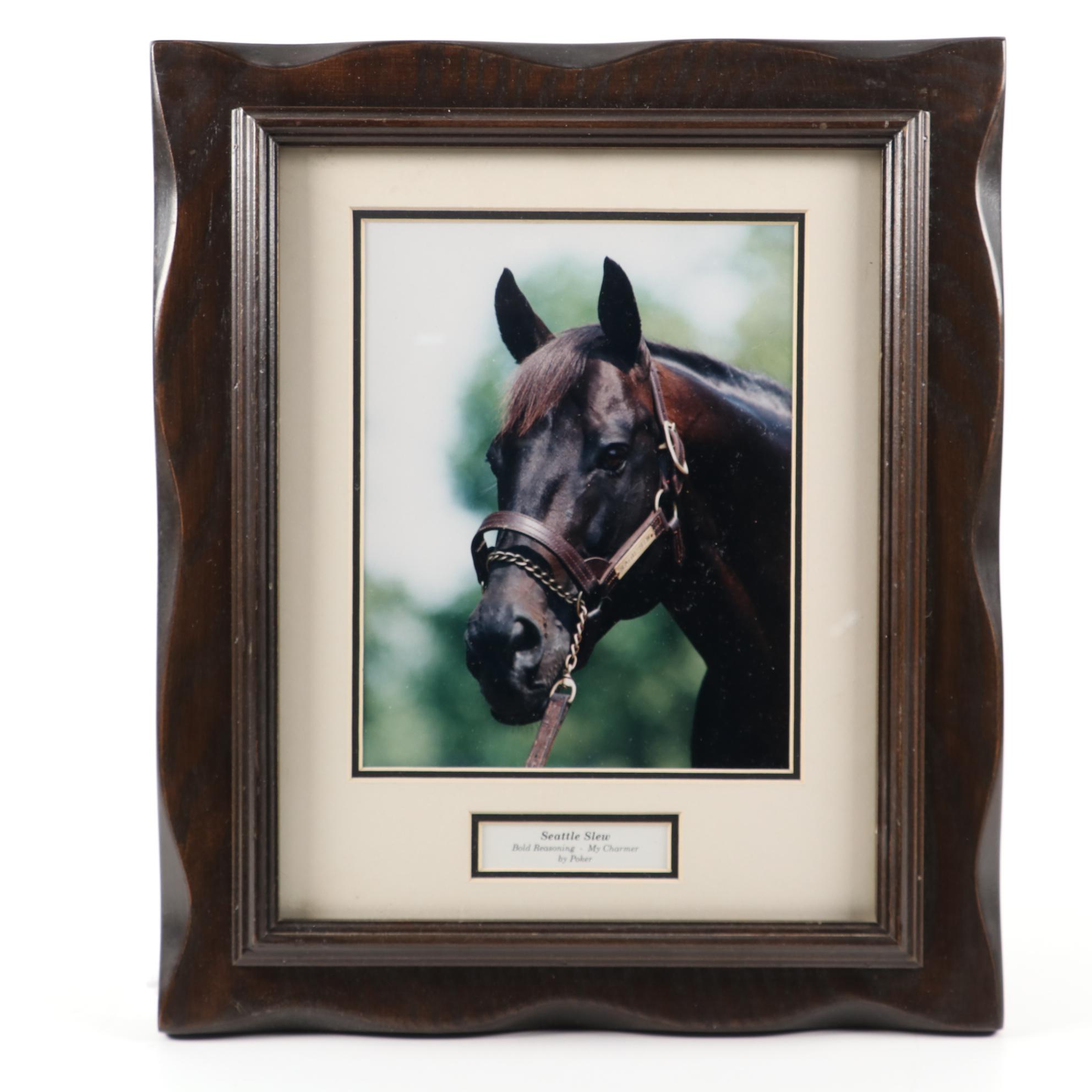 Seattle Slew Triple Crown Winner Memorabilia Collection with Secretariat Photo