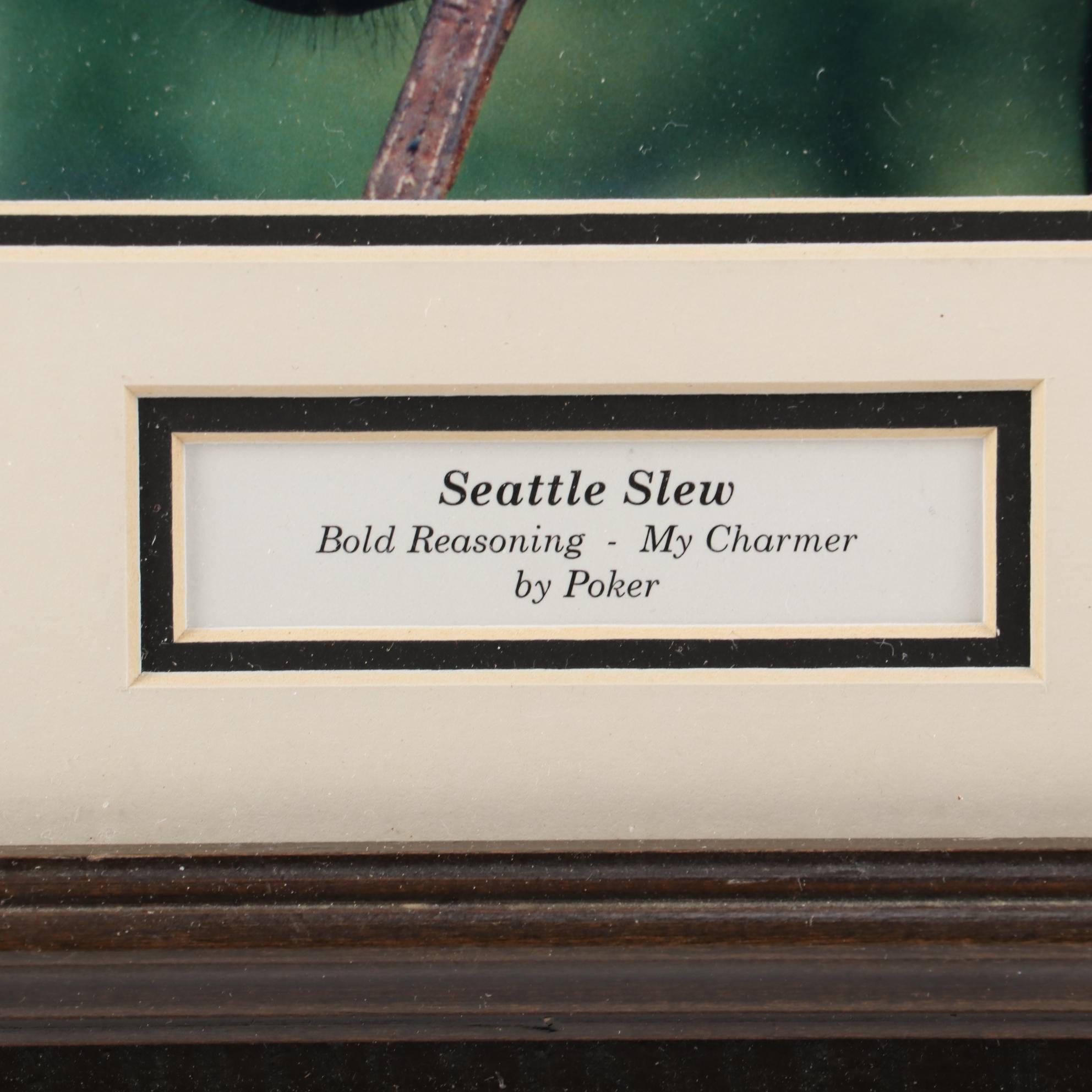 Seattle Slew Triple Crown Winner Memorabilia Collection with Secretariat Photo