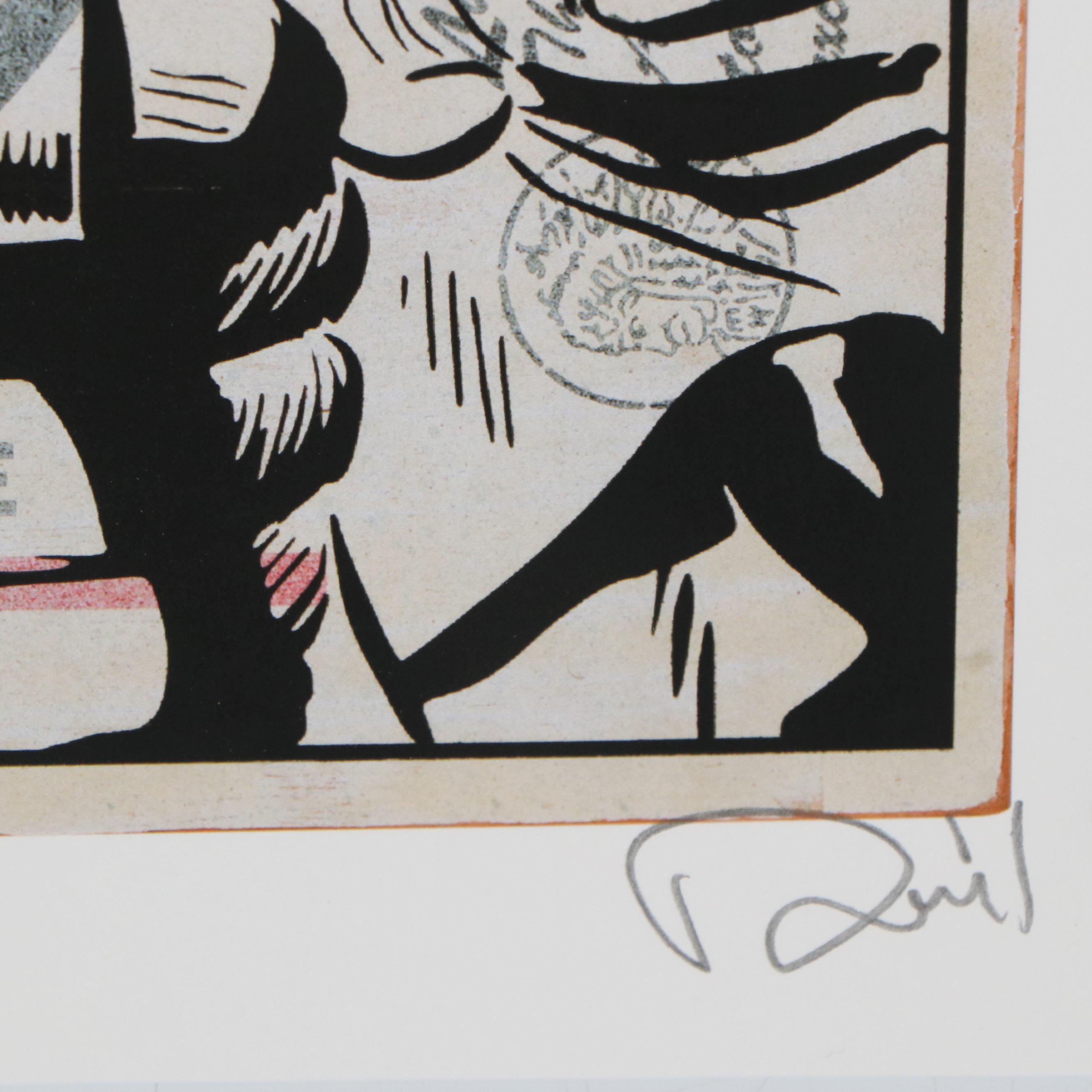 Denial Pop Art Giclée "Lucky Strike," 21st Century