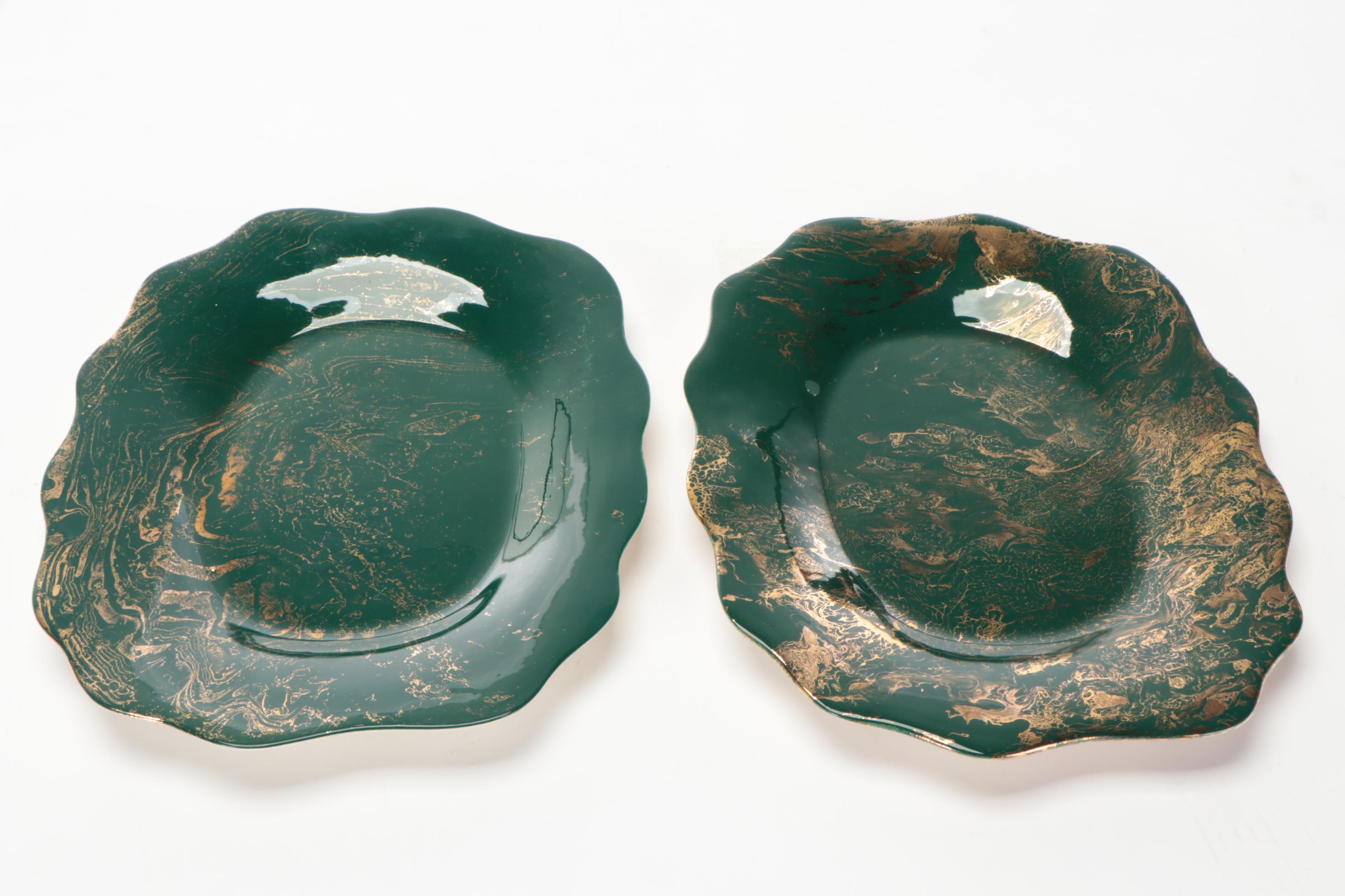 Sascha Brastoff Artist Signed "Surf Ballet" Modernist Dinnerware, 20th Century