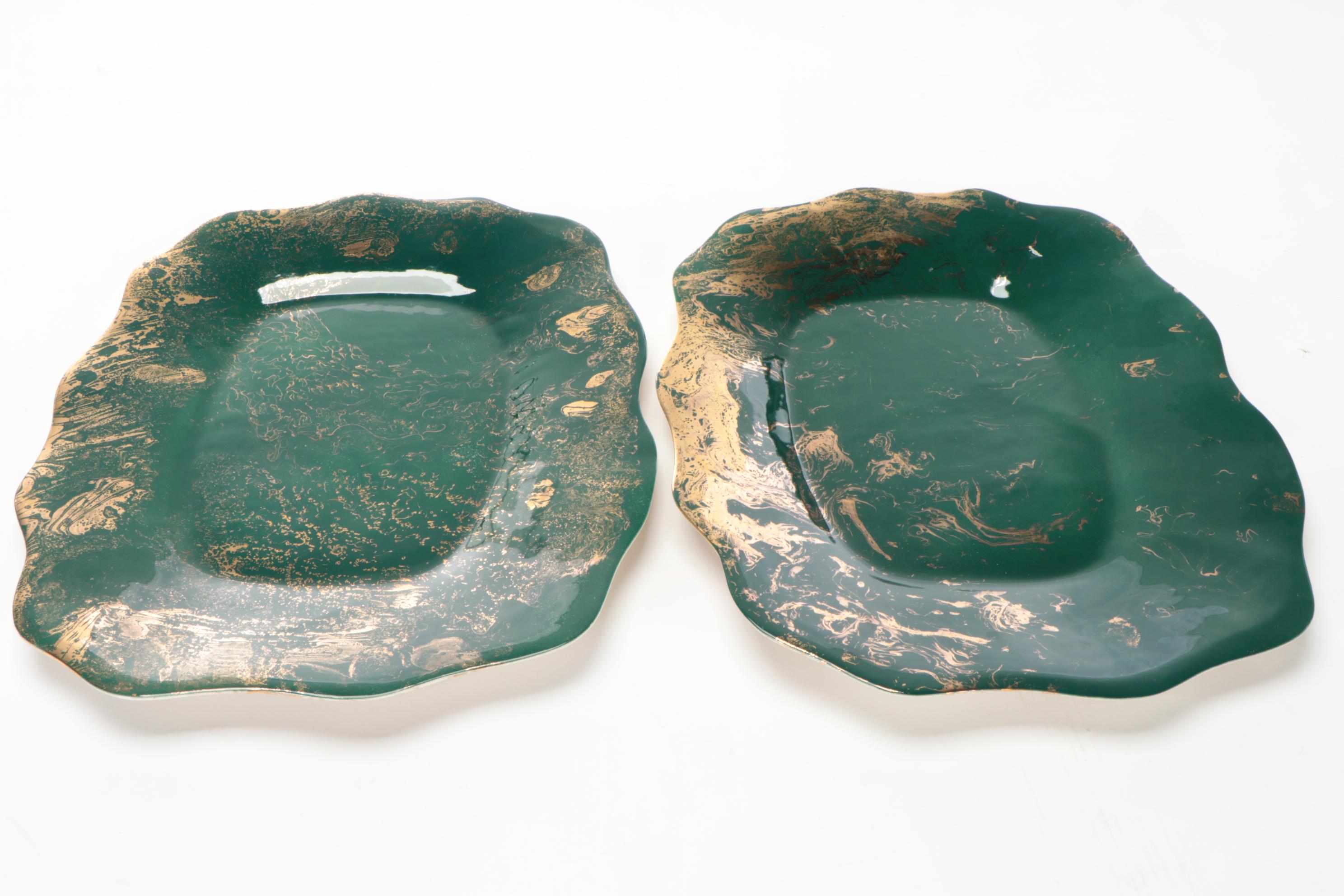 Sascha Brastoff Artist Signed "Surf Ballet" Modernist Dinnerware, 20th Century