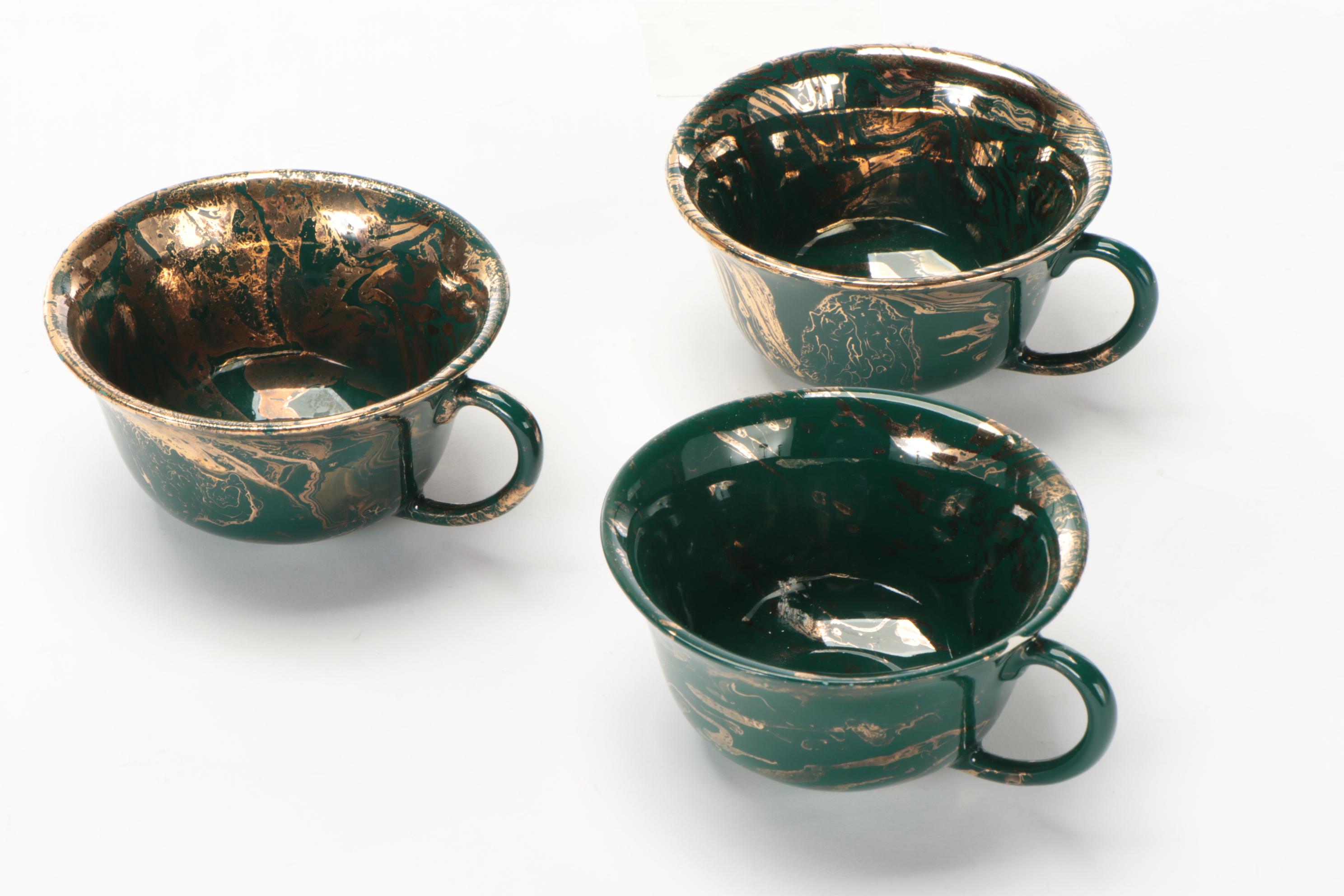 Sascha Brastoff Artist Signed "Surf Ballet" Modernist Dinnerware, 20th Century