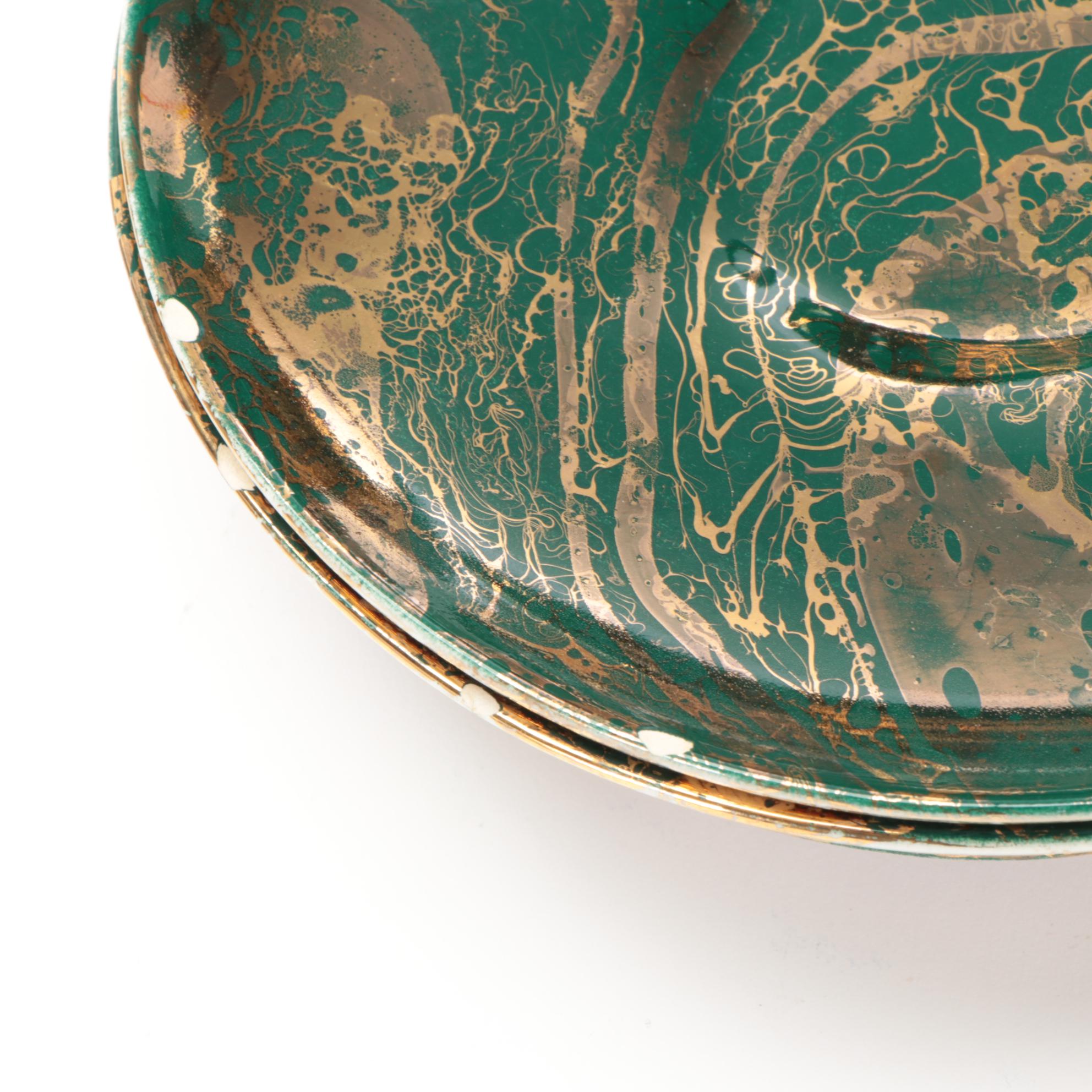 Sascha Brastoff Artist Signed "Surf Ballet" Modernist Dinnerware, 20th Century