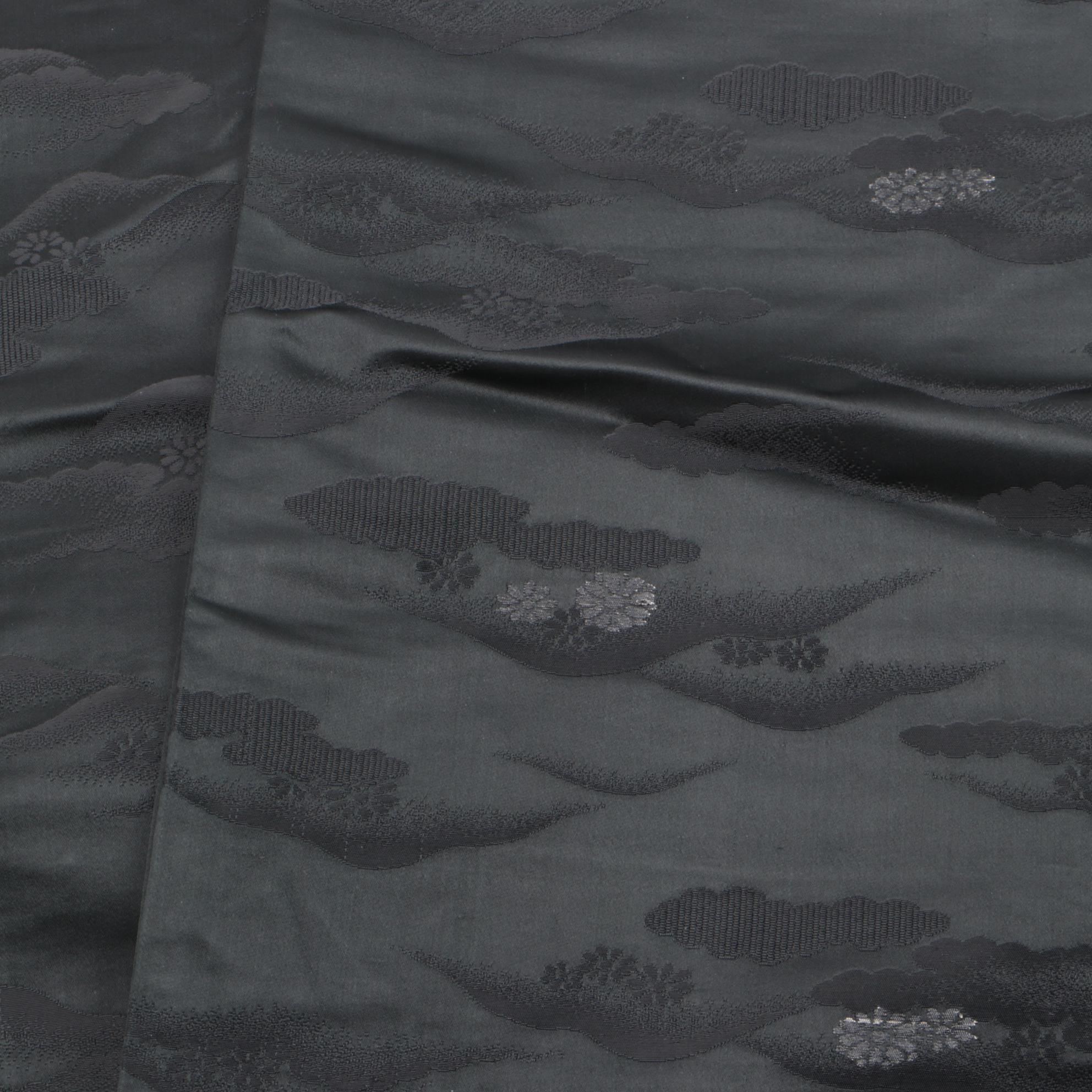 Nishijin-Ori Nagoya Obi with Kumo and Nami Designs