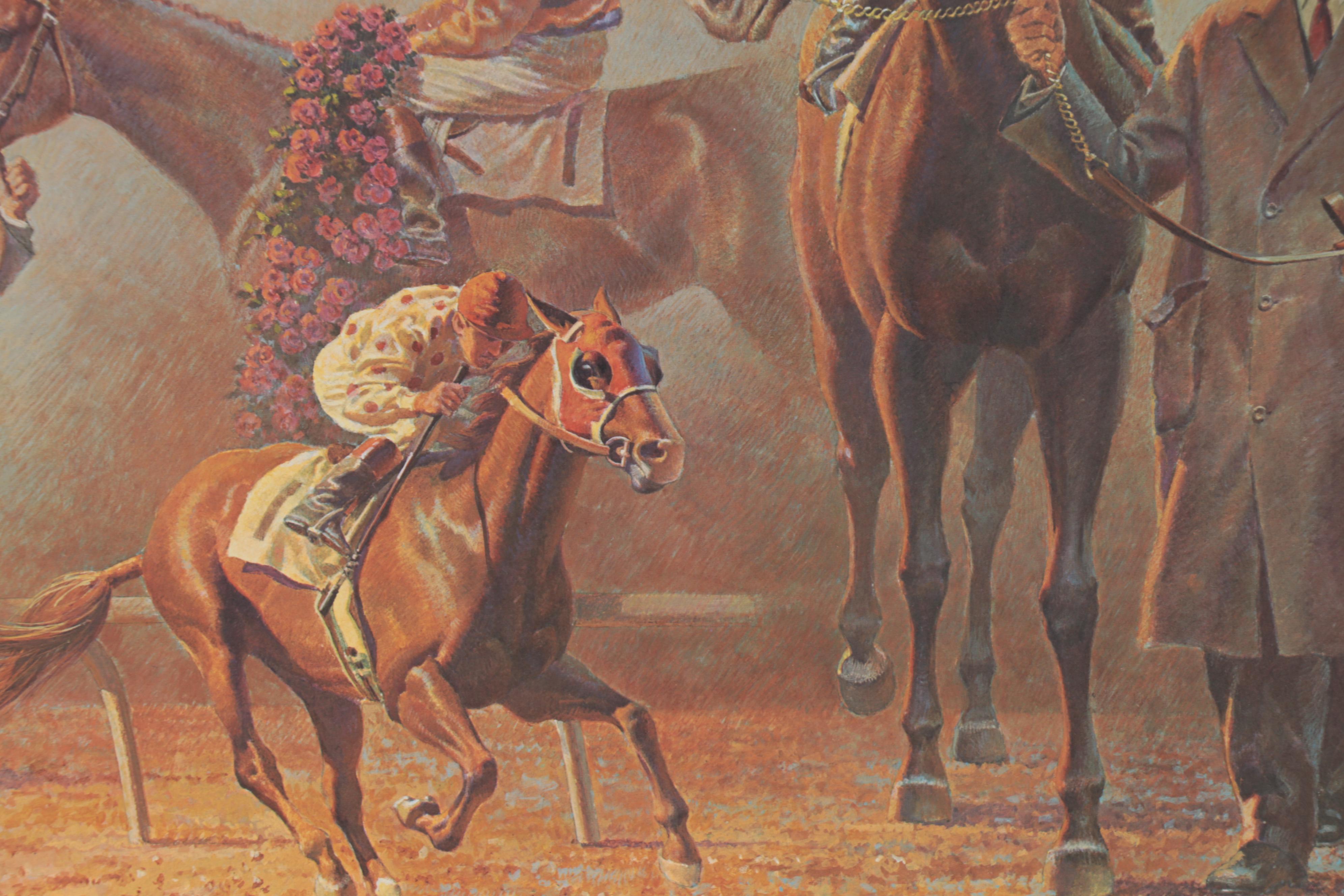 Fred Stone Offset Lithograph "The American Triple Crown"