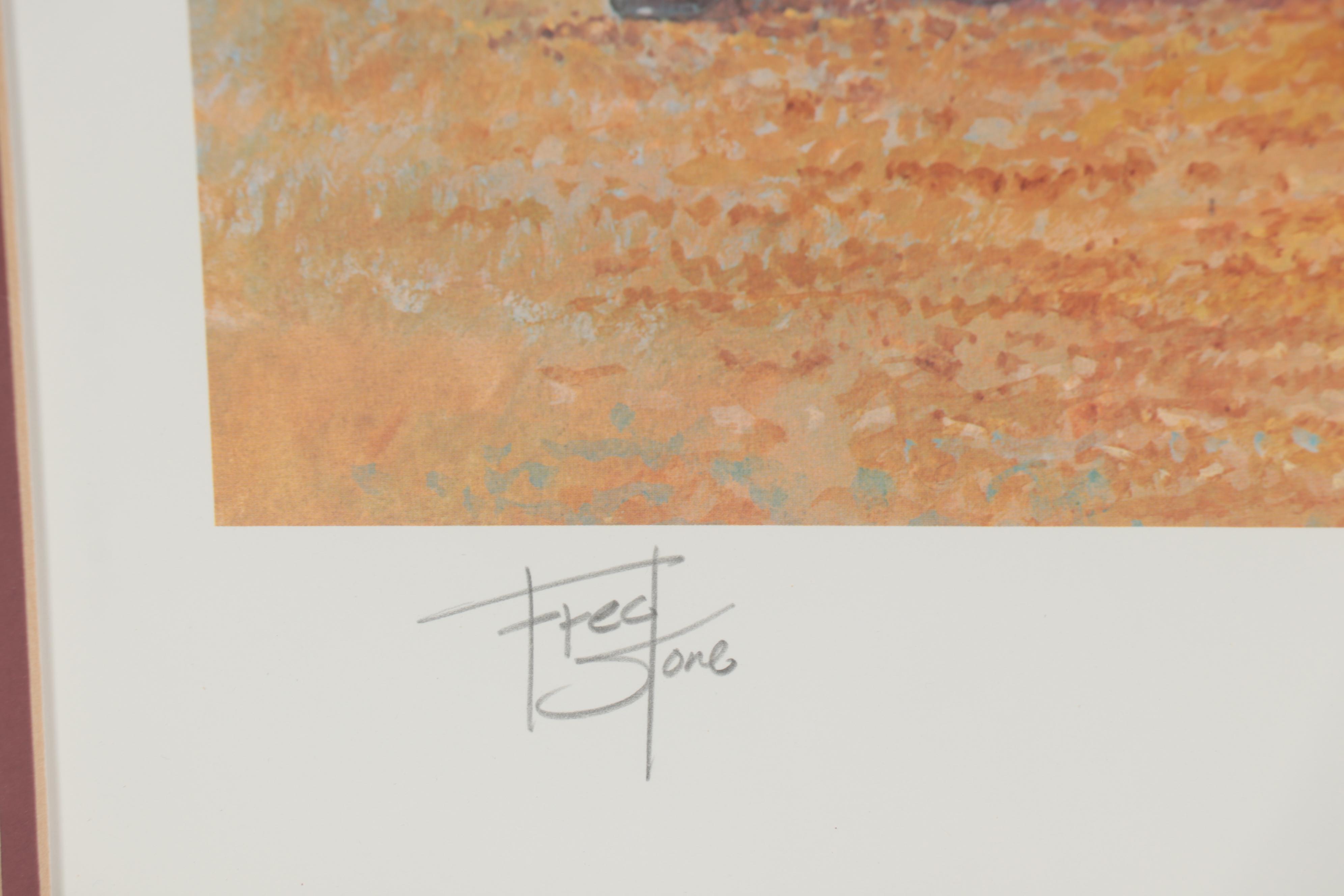 Fred Stone Offset Lithograph "The American Triple Crown"