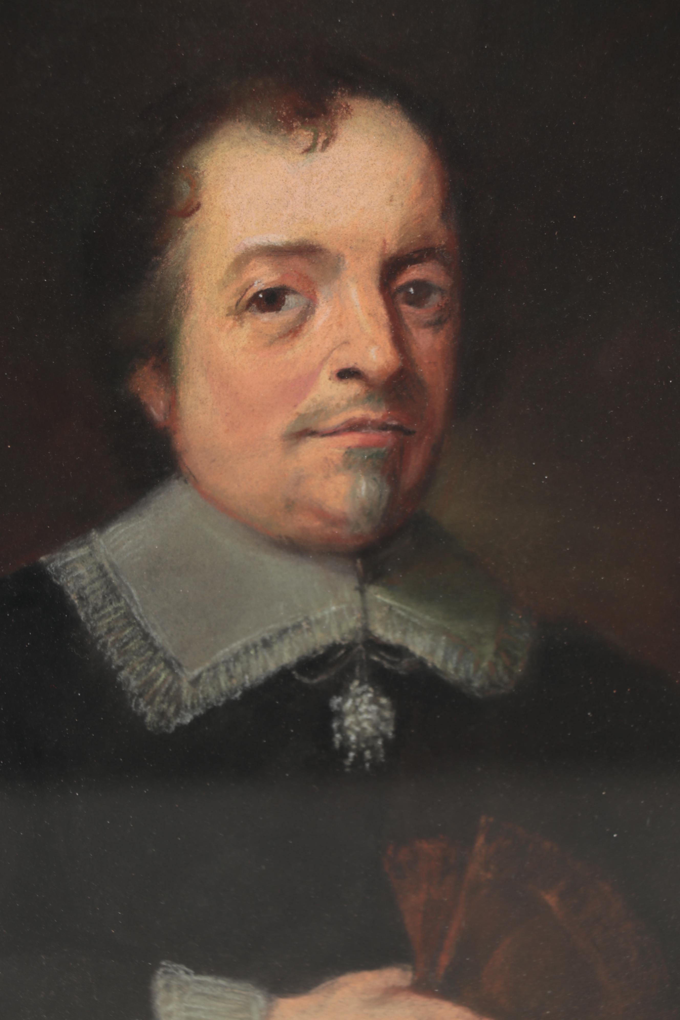 Pastel Drawing Portrait of John Lord Somers