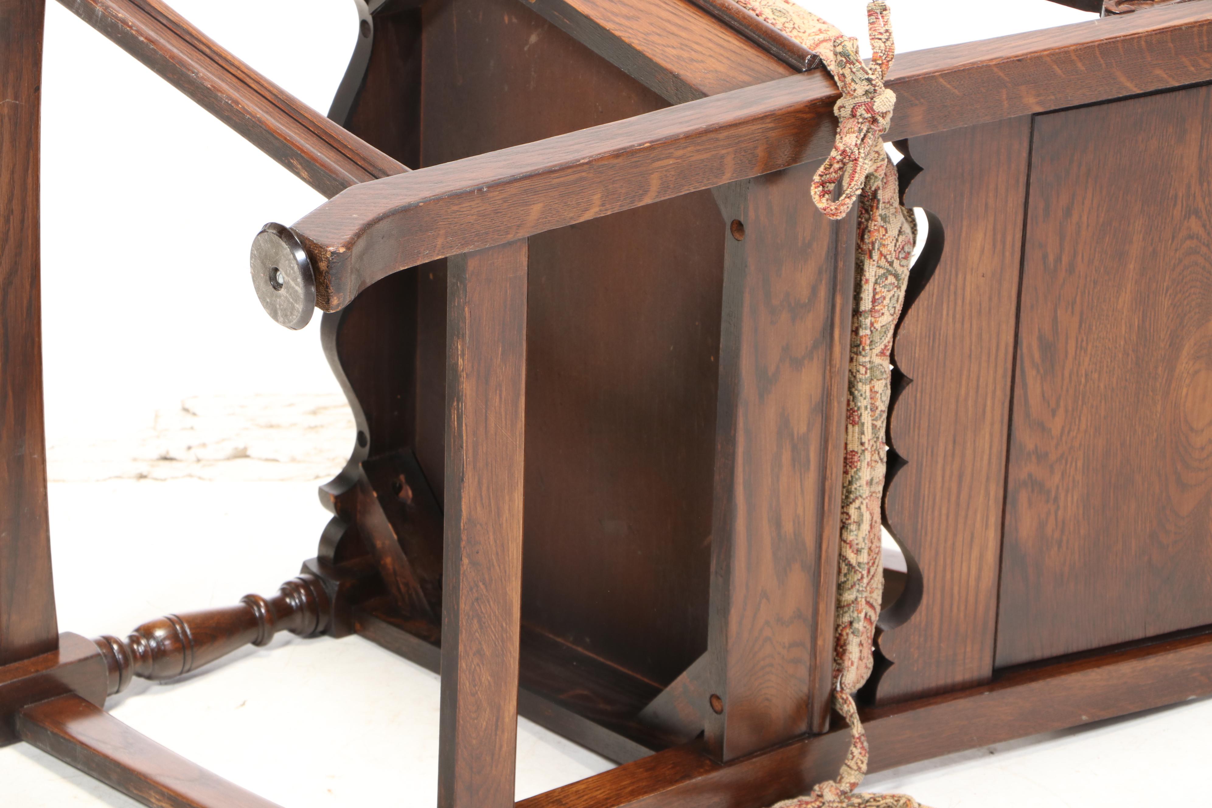 Eleven-Piece Jacobean Style Carved Oak Dining Set, Early 20th Century