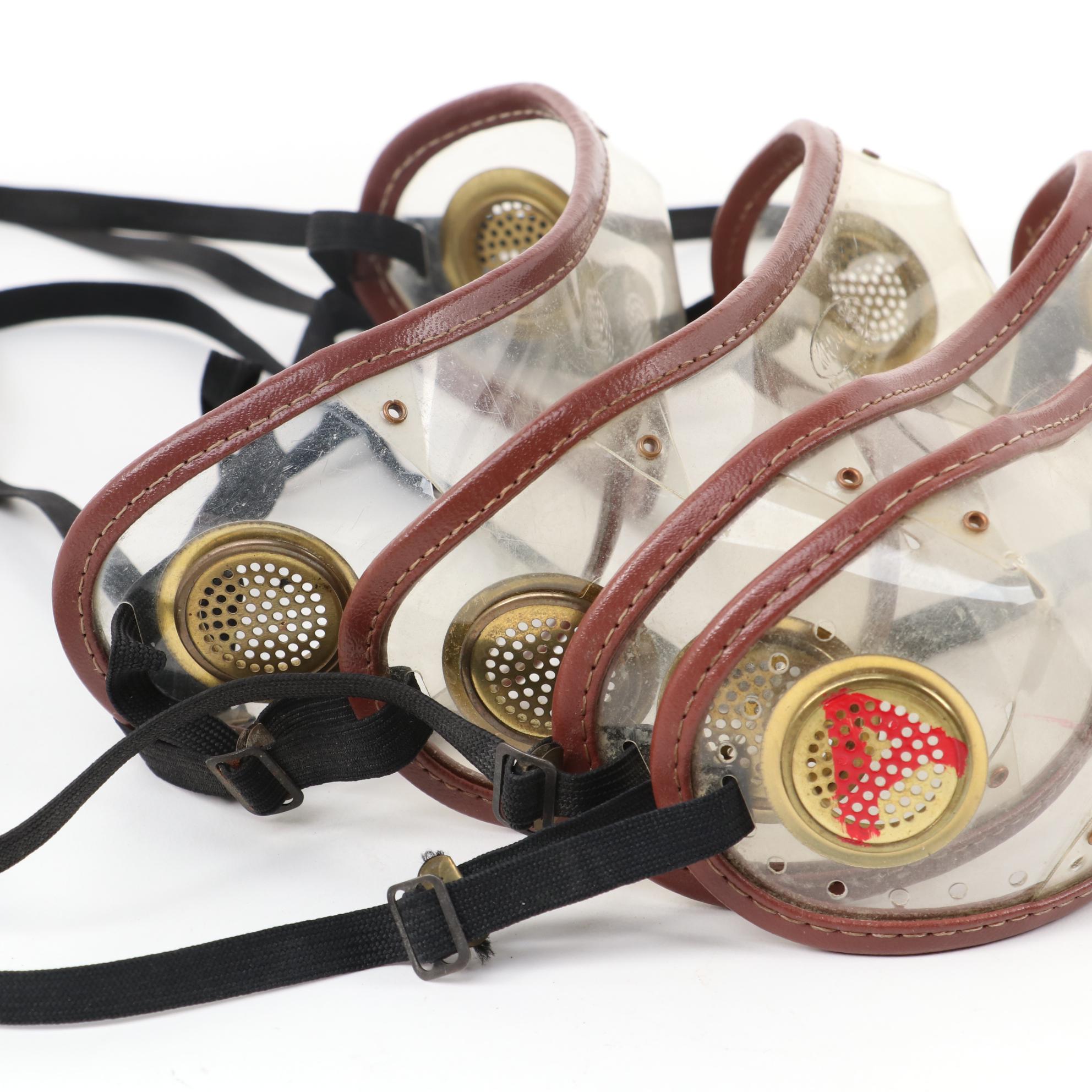 Tom Hannigan Ceramic Jockey Figurines with Authentic Race Crop and Goggles