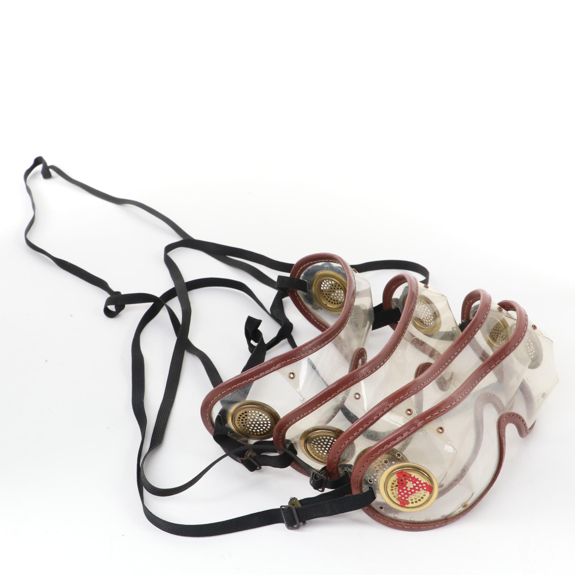 Tom Hannigan Ceramic Jockey Figurines with Authentic Race Crop and Goggles